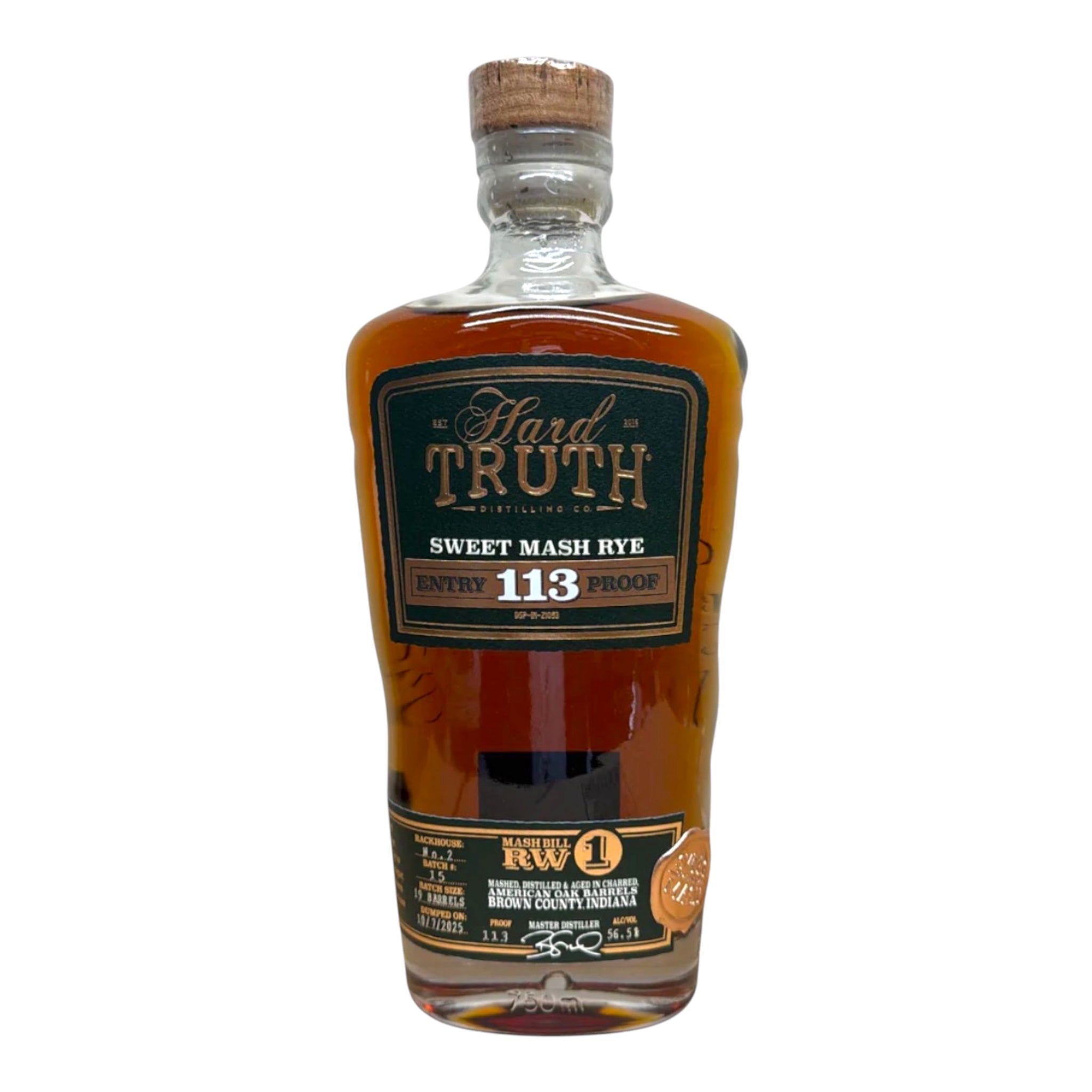 Hard Truth 113 Sweet Mash Rye Whiskey