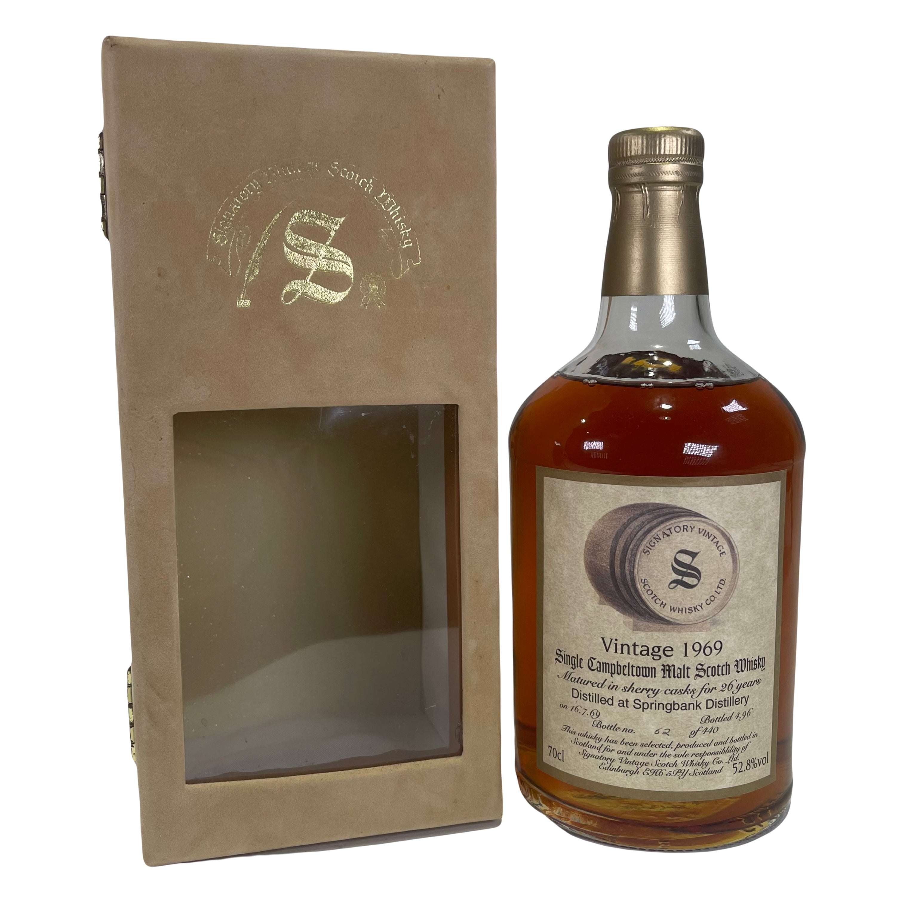 1969 Signatory Vintage Springbank 26 Year Old Single Malt Scotch Whisky 700ml