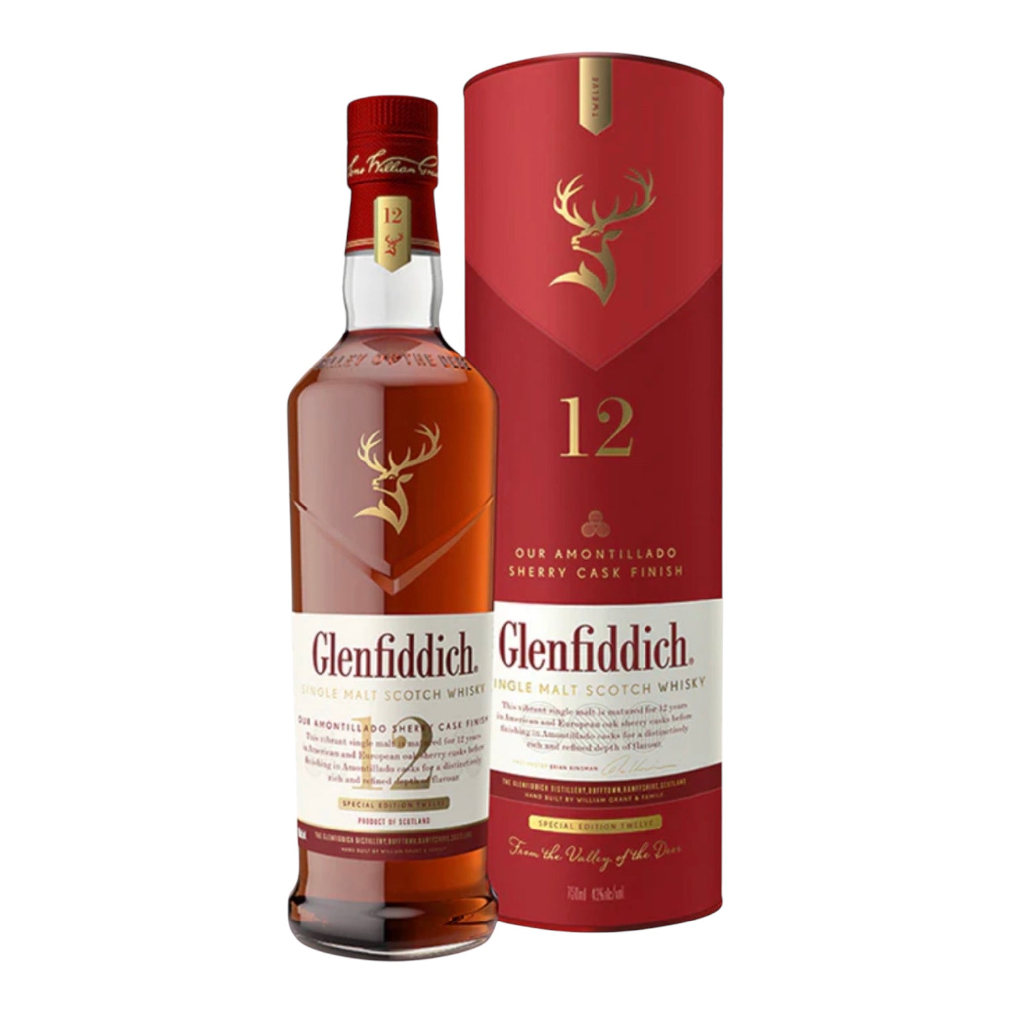 Glenfiddich Amontillado Sherry Cask Finish 12 Year Old Single Malt Scotch Whisky 750ml