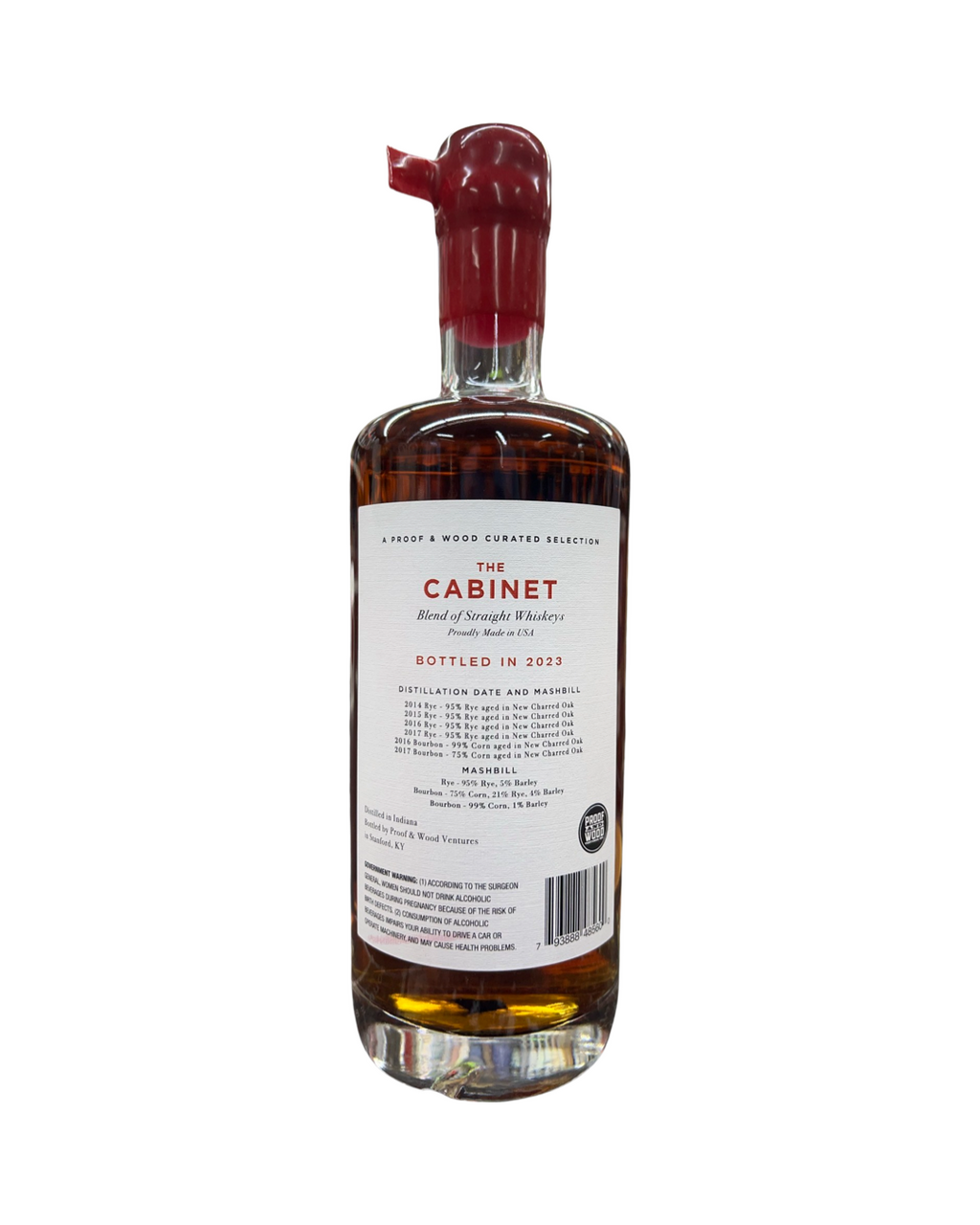 2023 Proof & Wood The Cabinet Barrel Proof Blended Straight Whiskey