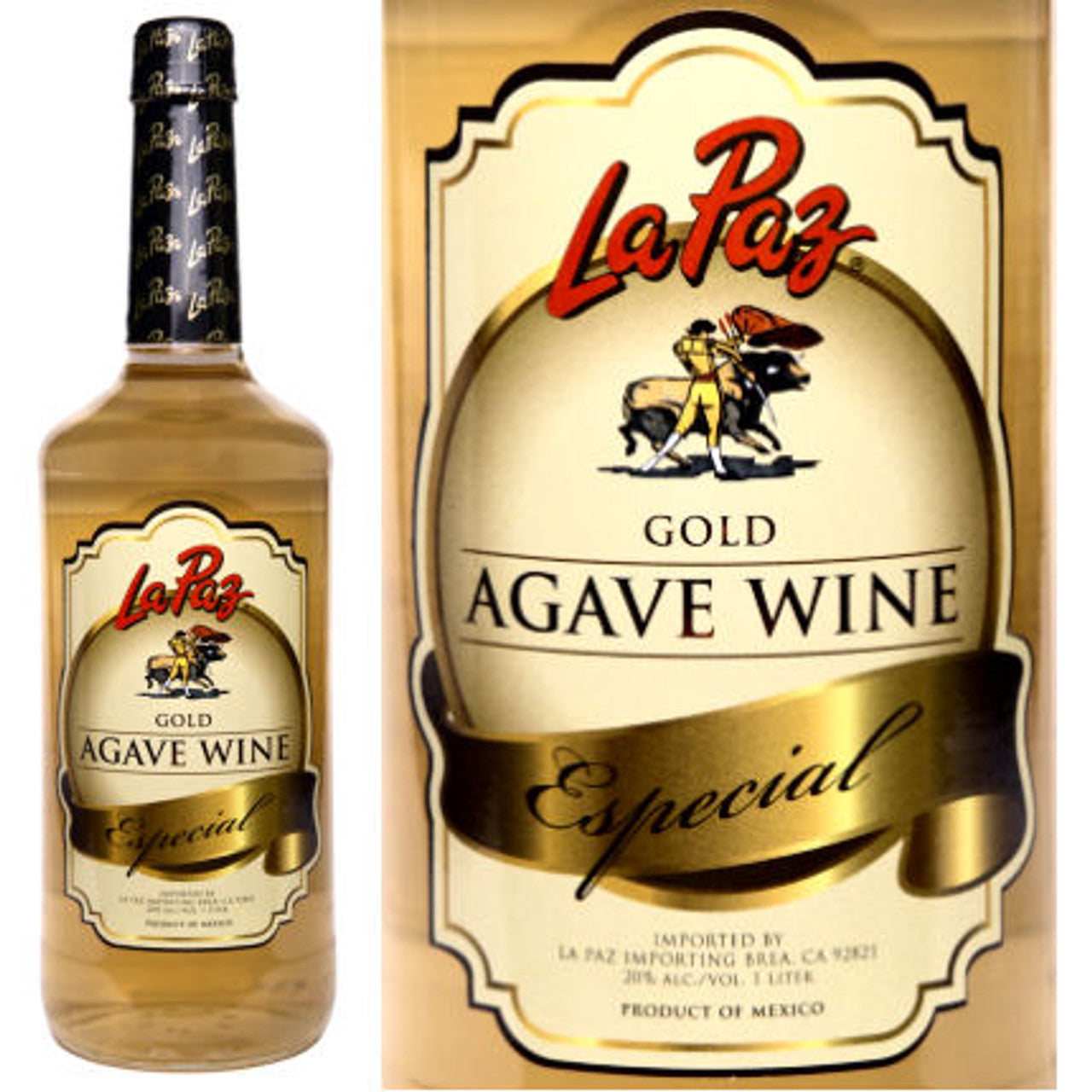 La Paz Gold Especial Agave Wine 1Lt