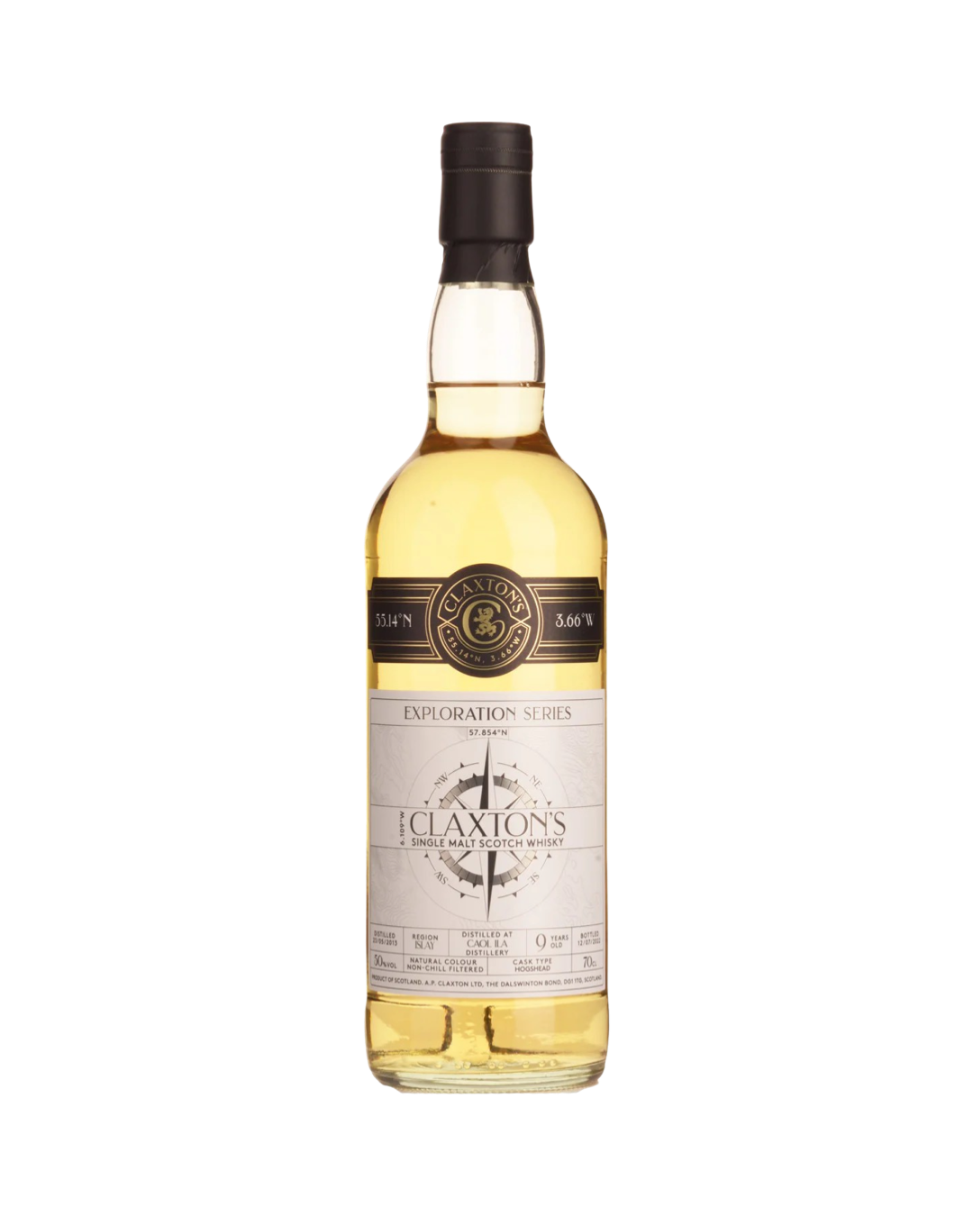 Claxton's Exploration Series Caol Ila Bourbon Cask 9 year old Single Malt Scotch Whisky 700ml