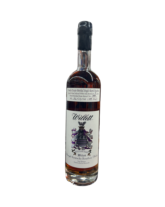 Willett Family Estate Bottled Single Barrel 11 Year Old Black Wax Barrel No. 2100 Kentucky Straight Bourbon Whiskey