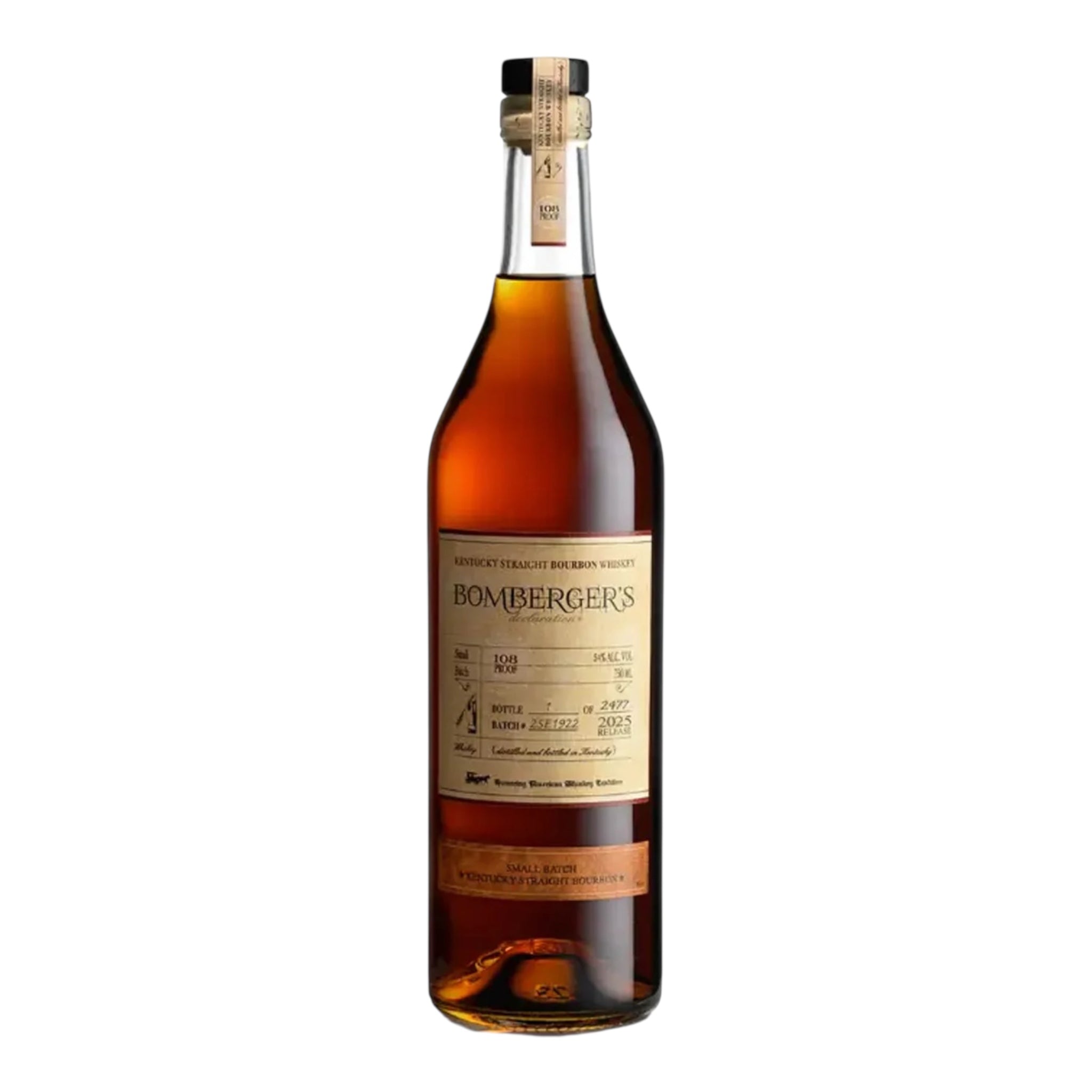 2025 Bomberger's Declaration Small Batch Kentucky Straight Bourbon Whiskey 750ml