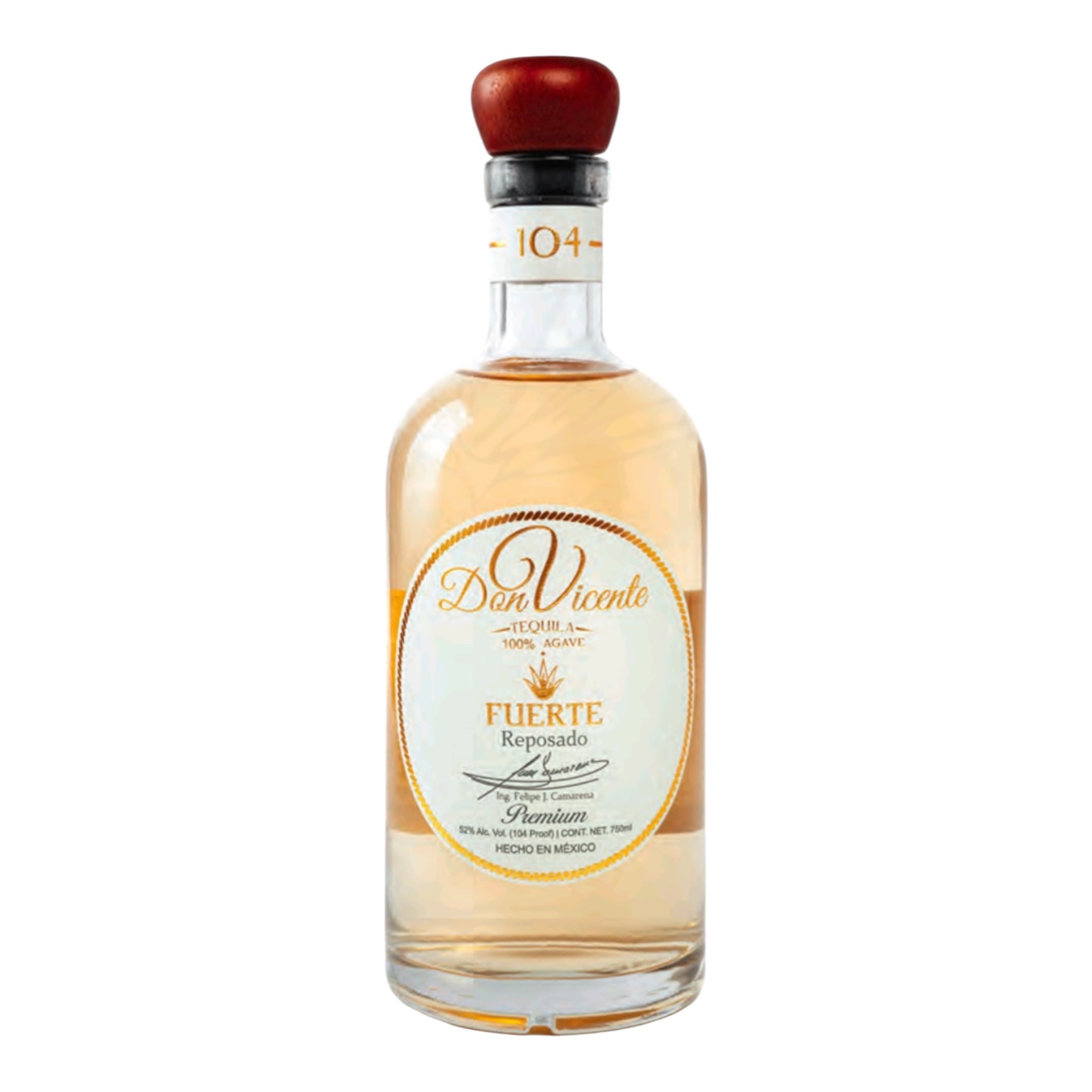 Don Vicente Fuerta Reposado High Proof Tequila 750ml