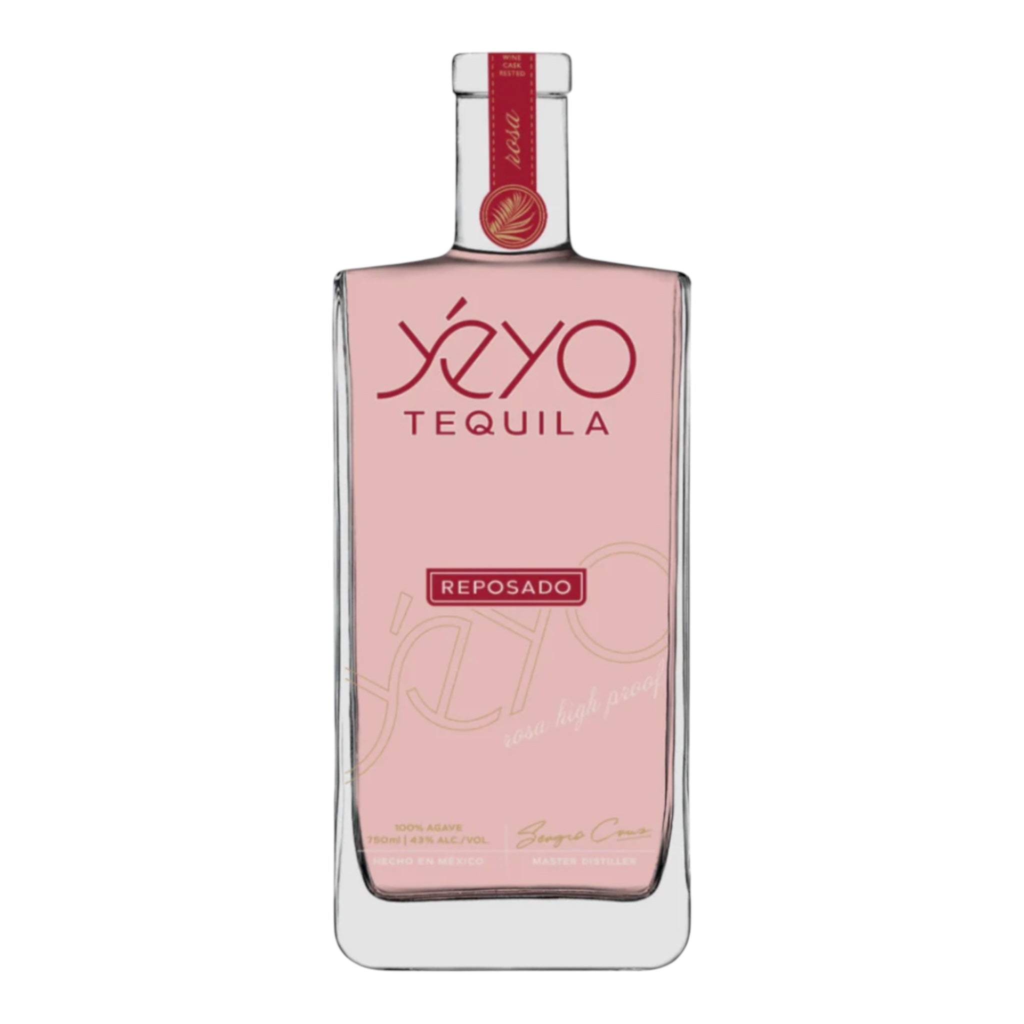 Yeyo Reposado Rosa High Proof Tequila 750ml