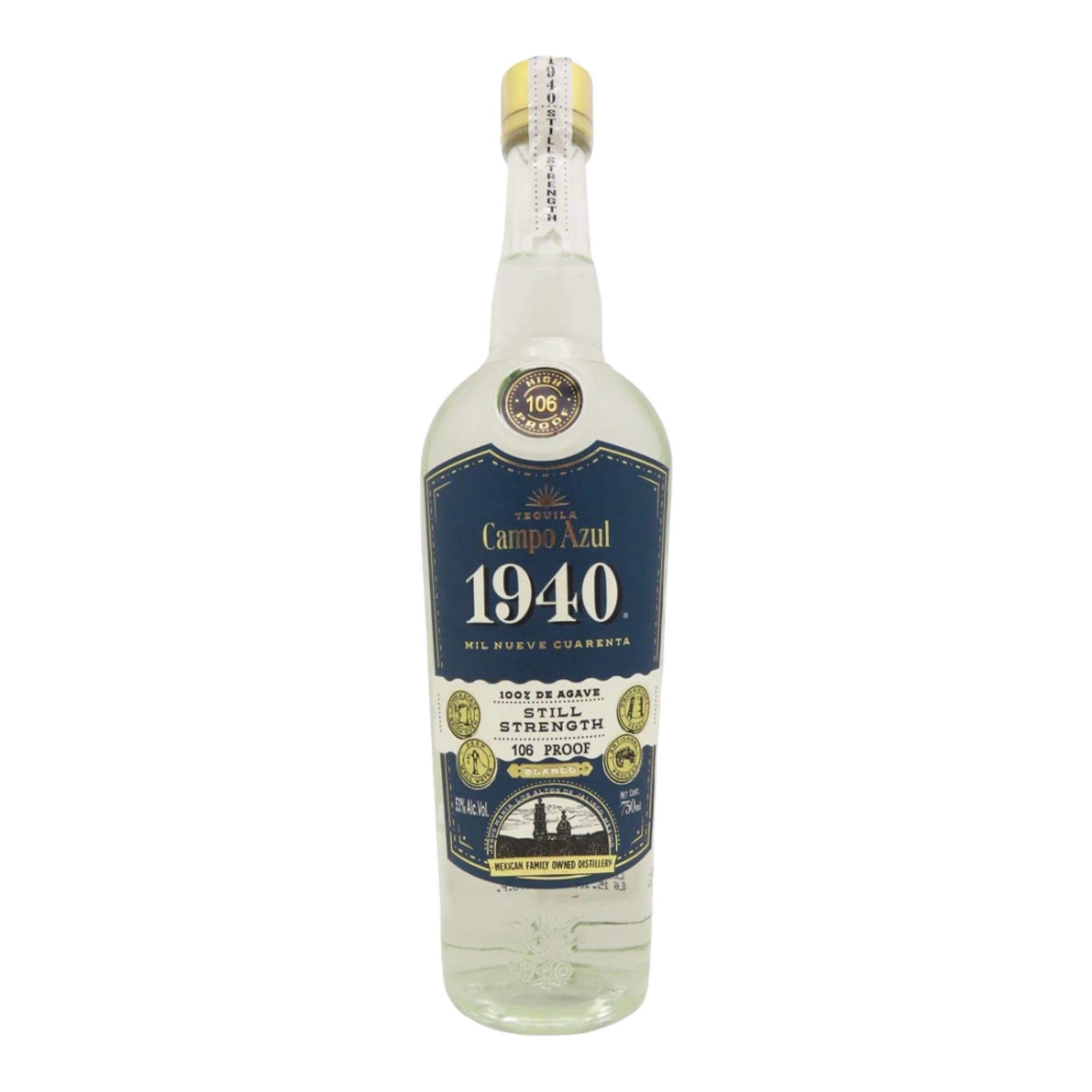 Campo Azul 1940 Still Strength Blanco Tequila 750ml