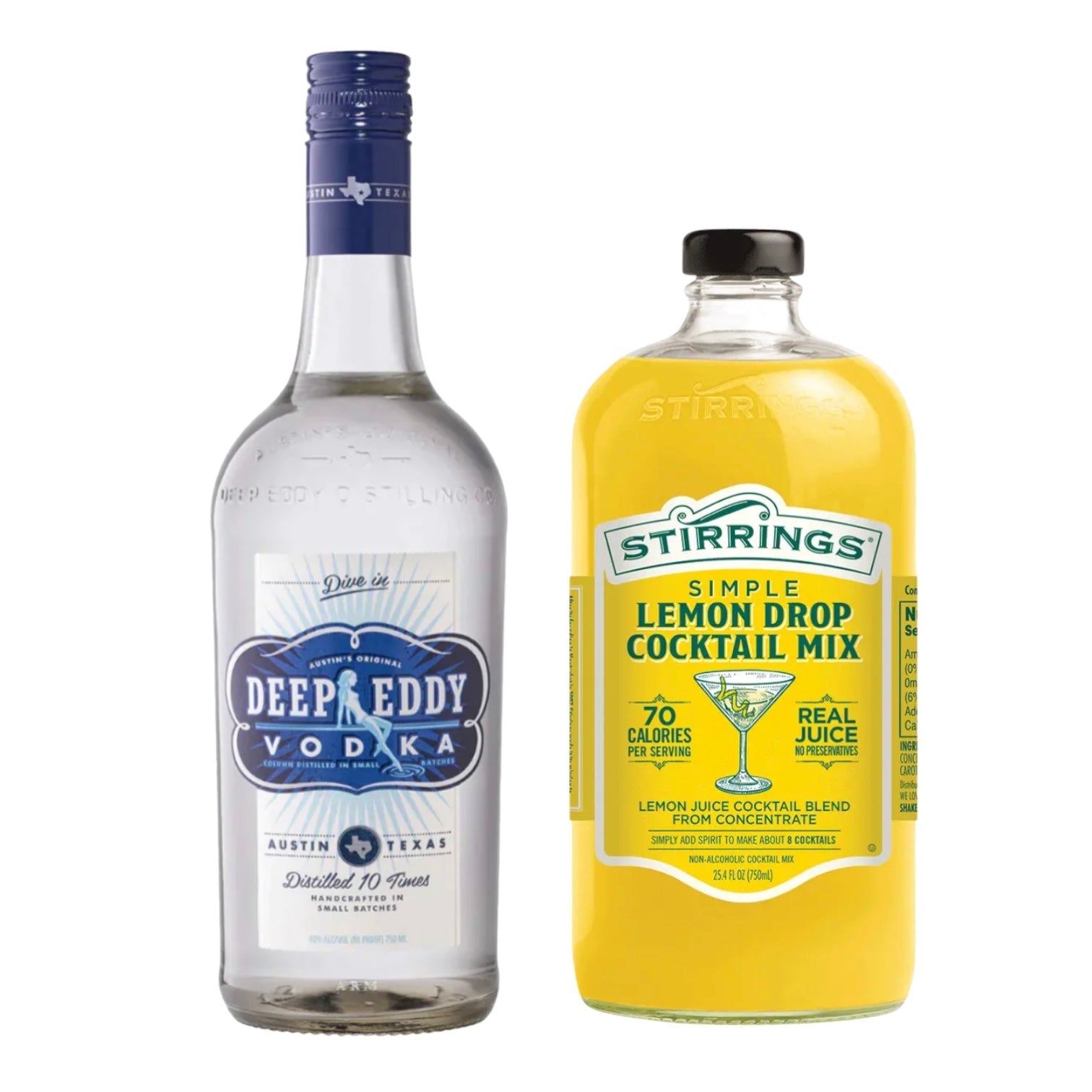 Deep Eddy Vodka & Lemon Drop 750ml Bundle 2-Pack