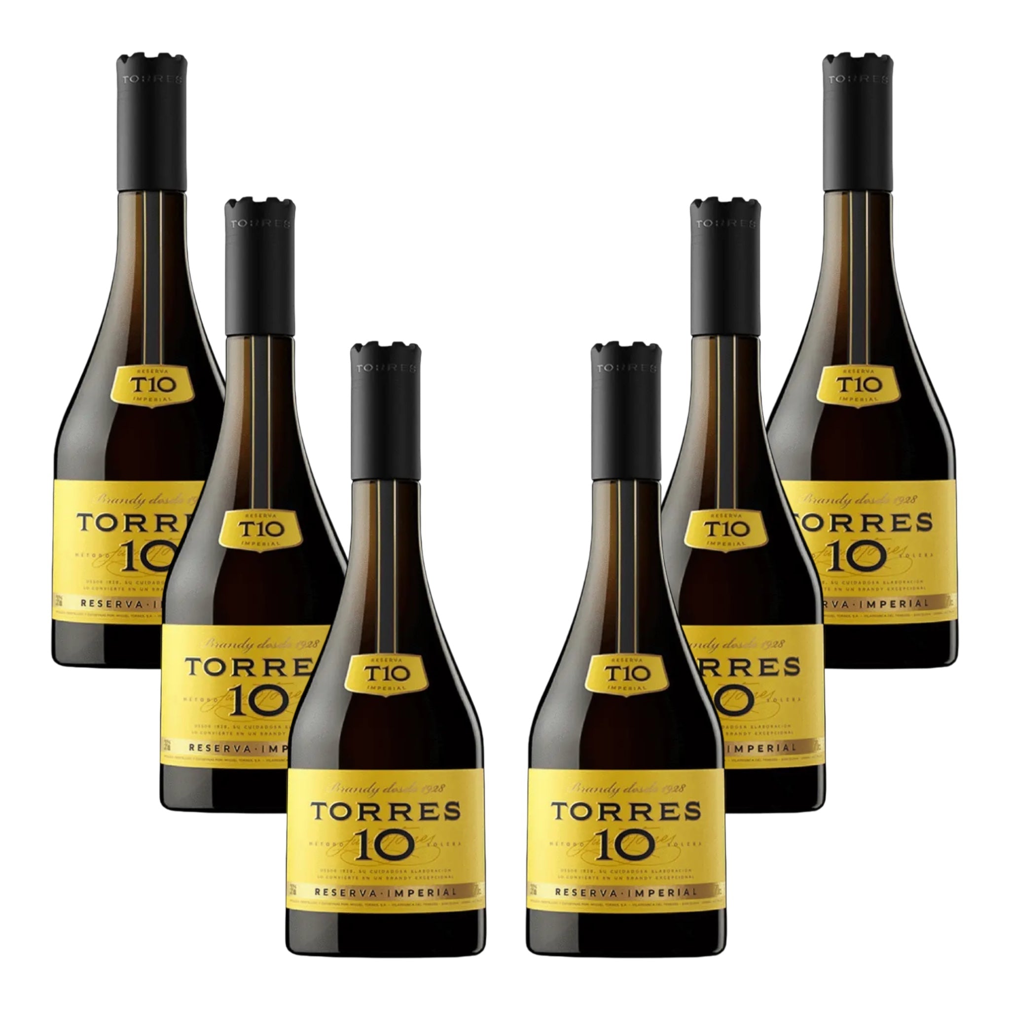 Torres 10 Imperial Reserve Brandy 750ml Bundle 6-Pack