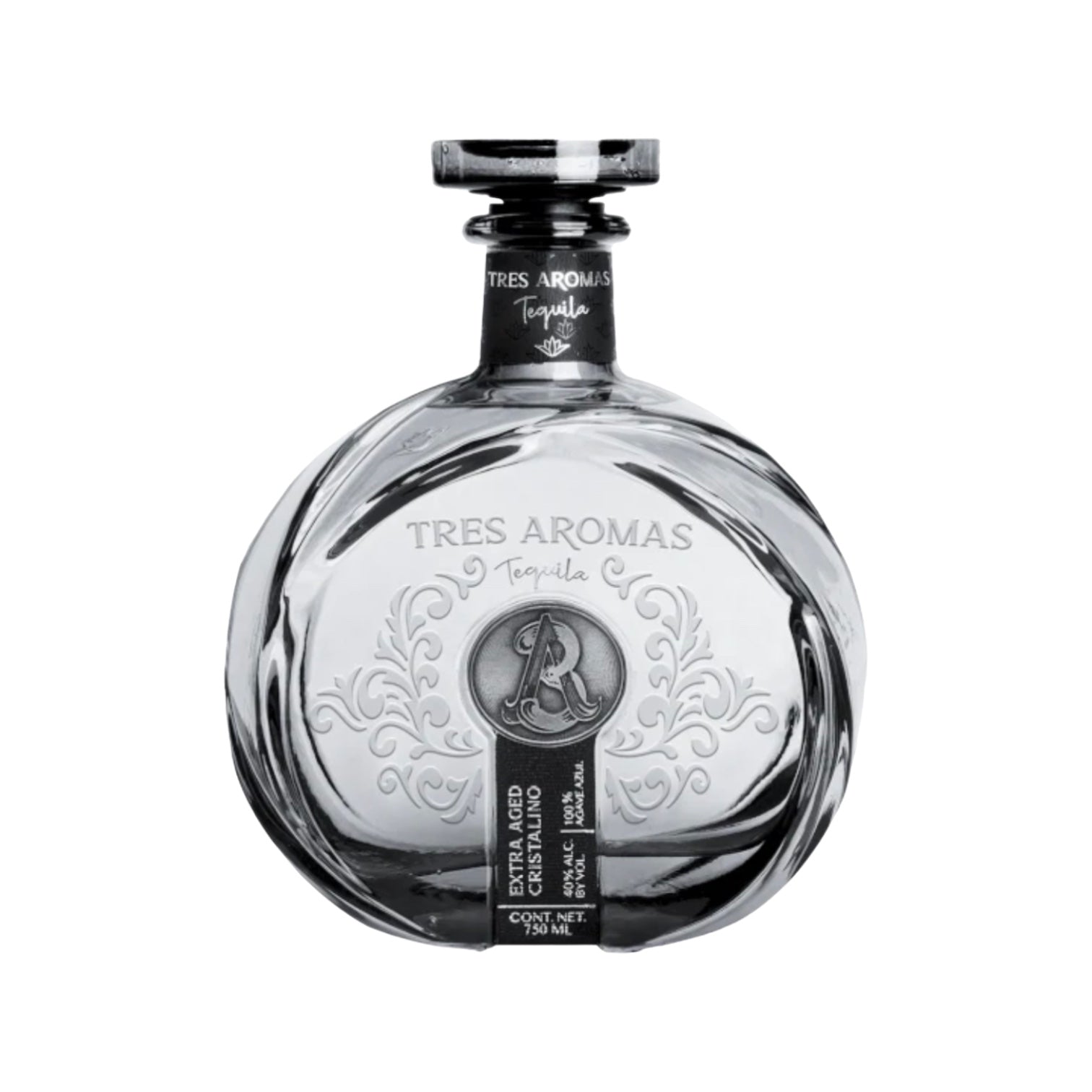 Tres Aromas Extra Aged Cristalino Tequila 750ml