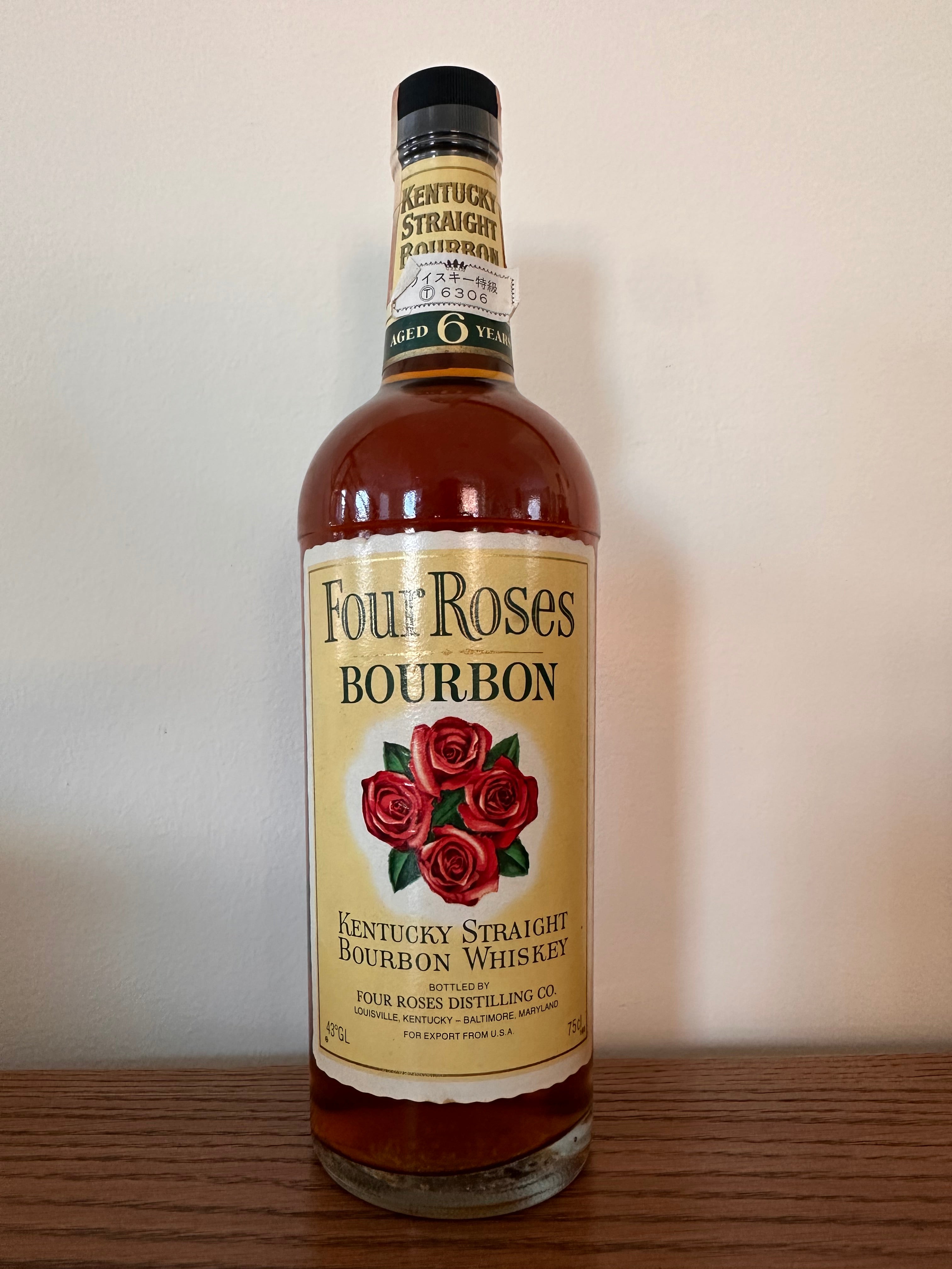 1977 Four Roses 6-year Yellow Label Bourbon 86 Proof