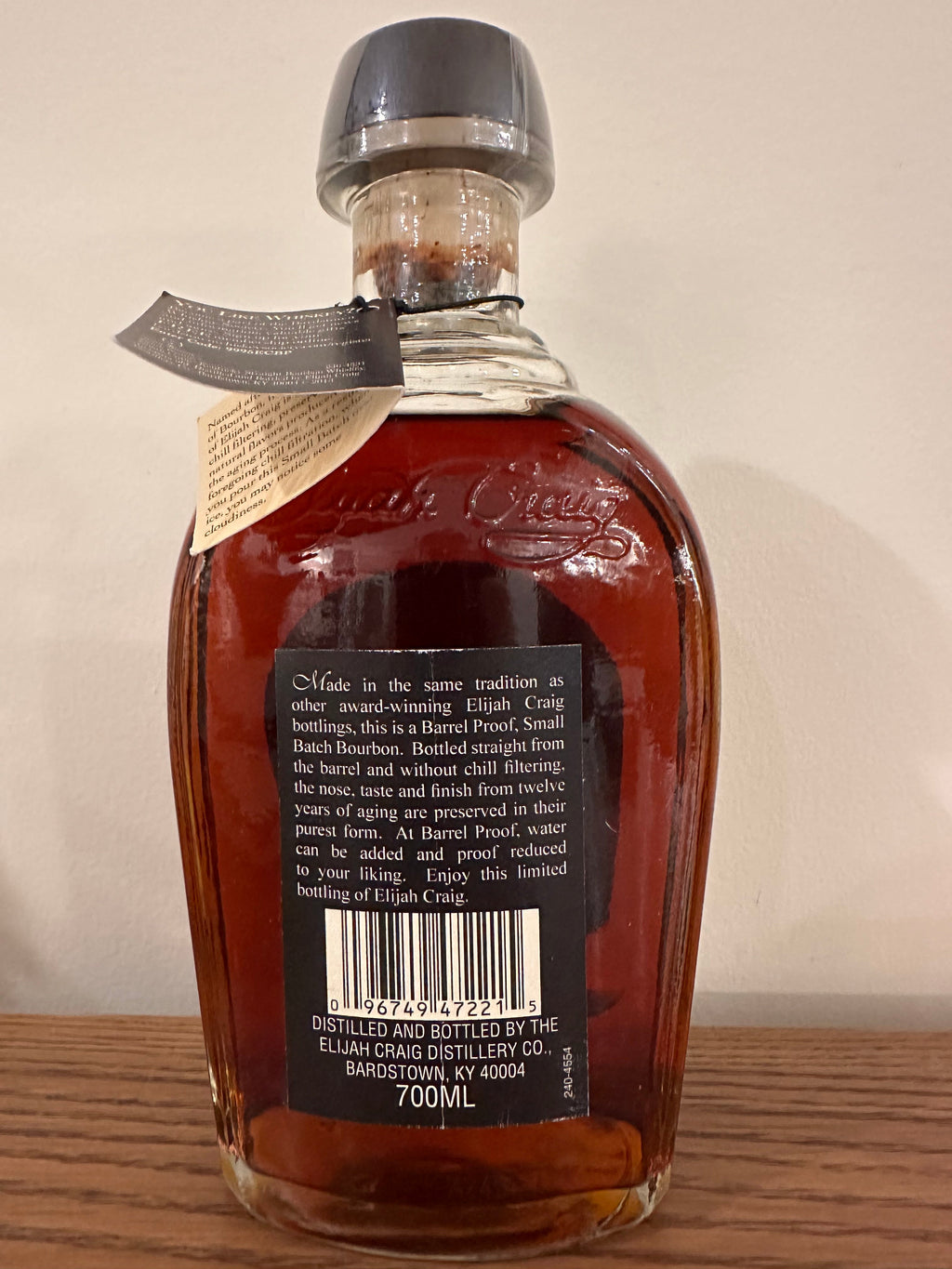 2014 Elijah Craig Batch 6 Barrel Proof Kentucky Straight Bourbon Whiskey 700ml