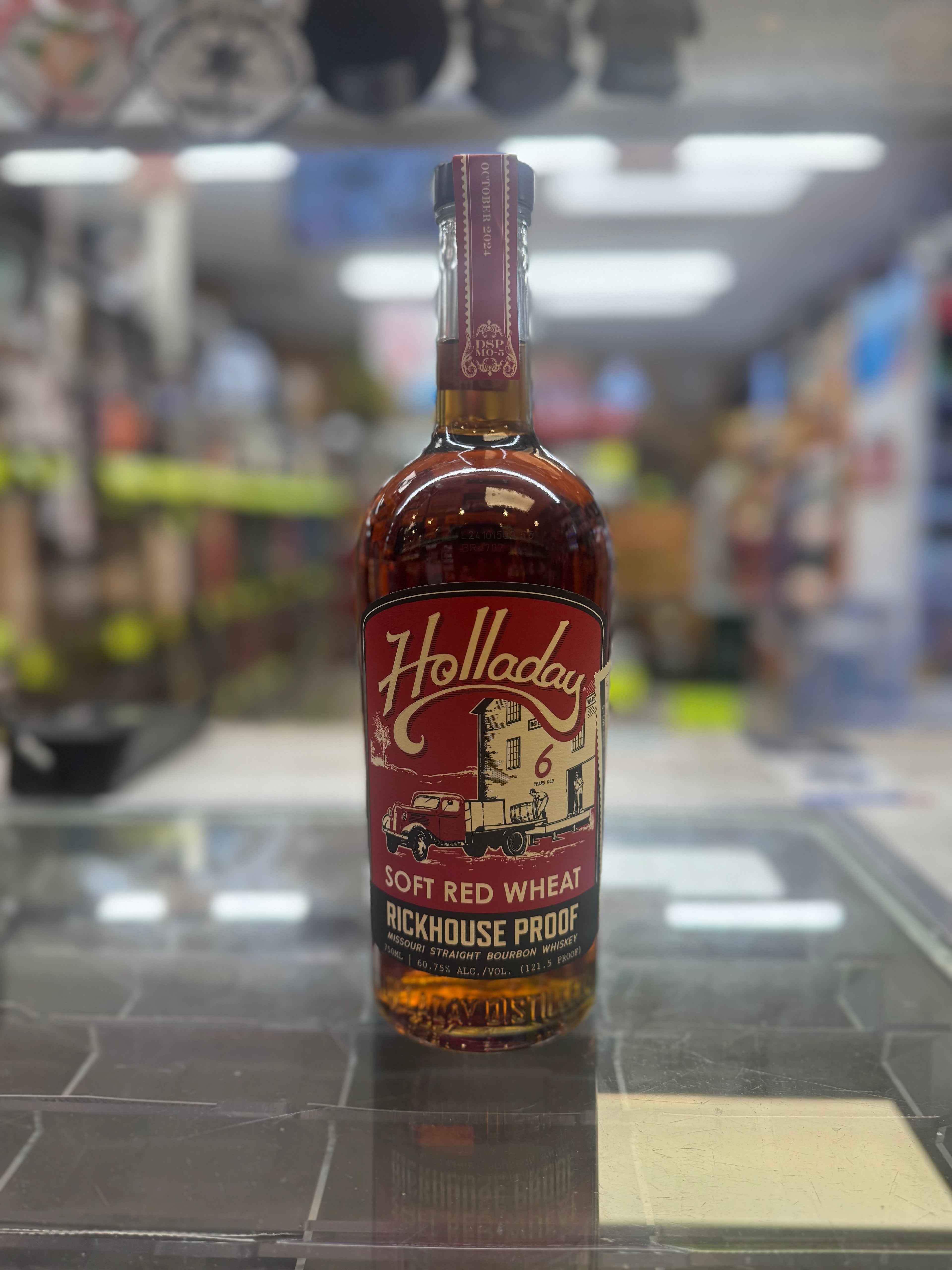 Ben Holladay Soft Red Wheat Rickhouse 121.5 Proof Straight Bourbon Whiskey 750ml