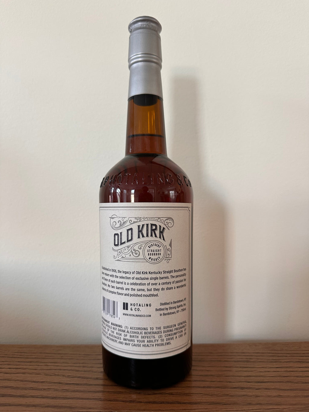 Old Kirk Single Barrel Kentucky Straight Bourbon Whiskey 750ml