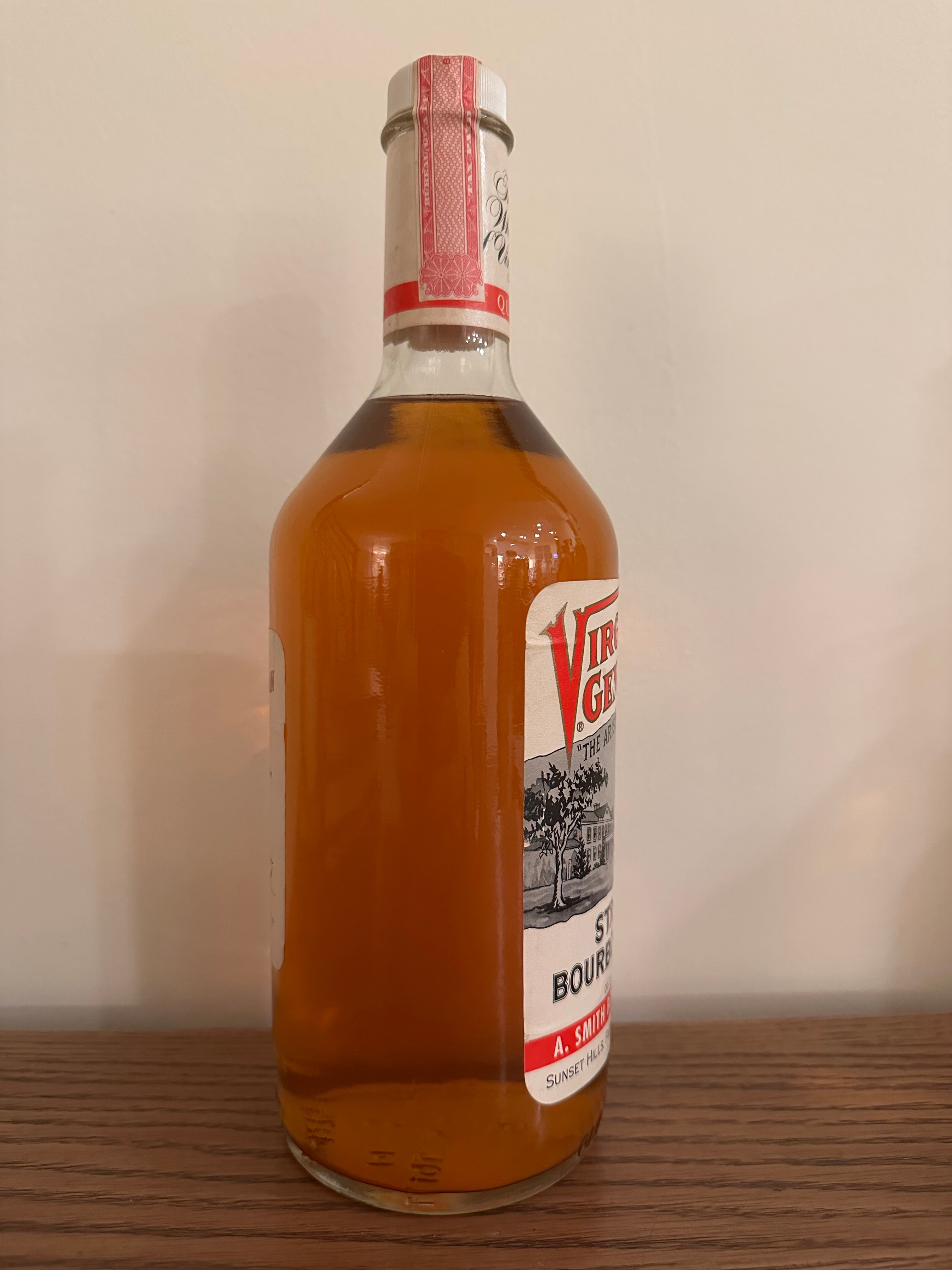 1978 A. Smith Bowman Virginia Gentleman 80 Proof Quart