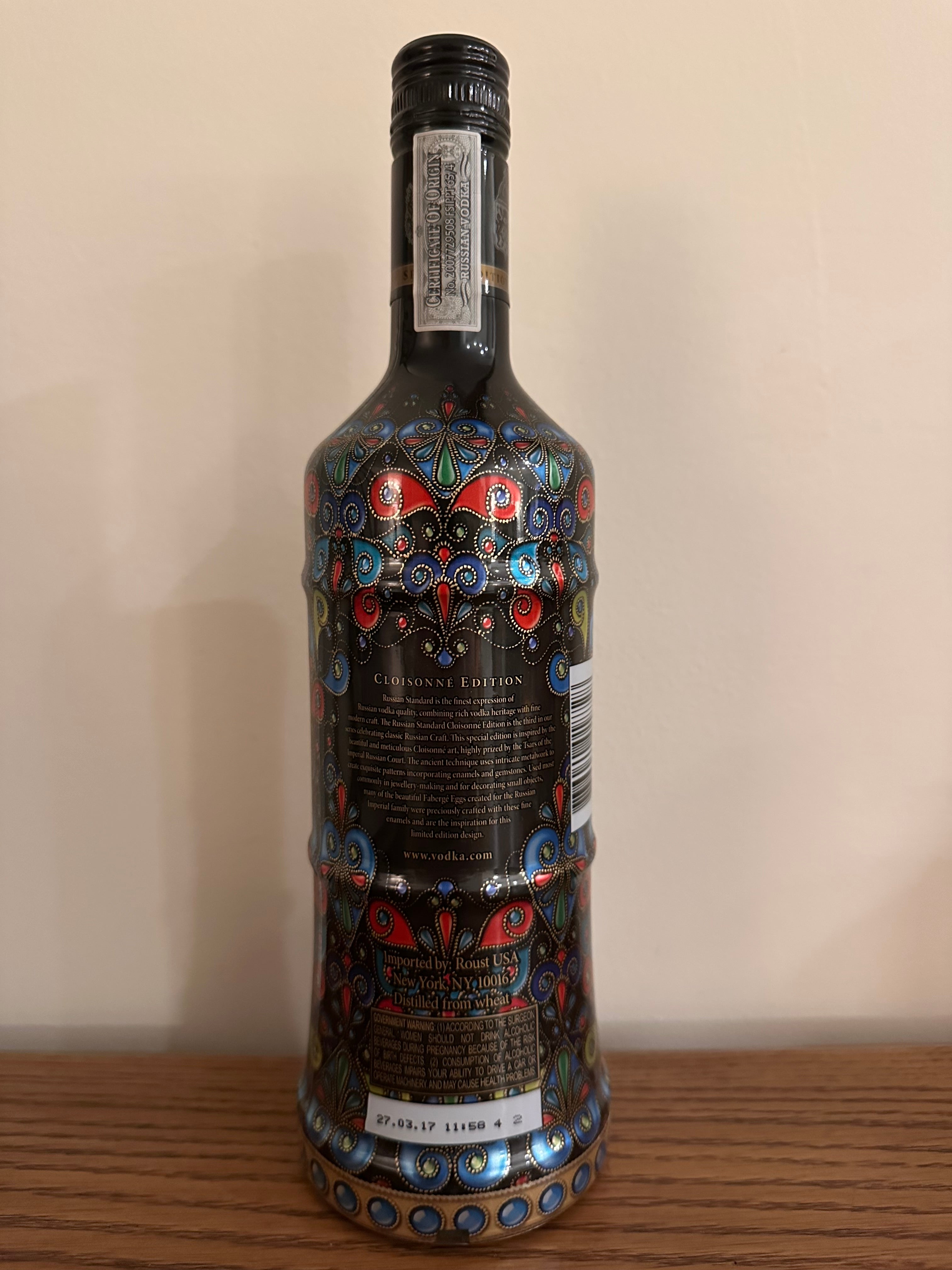 Russian Standard Vodka Cloisonne Edition 750ml