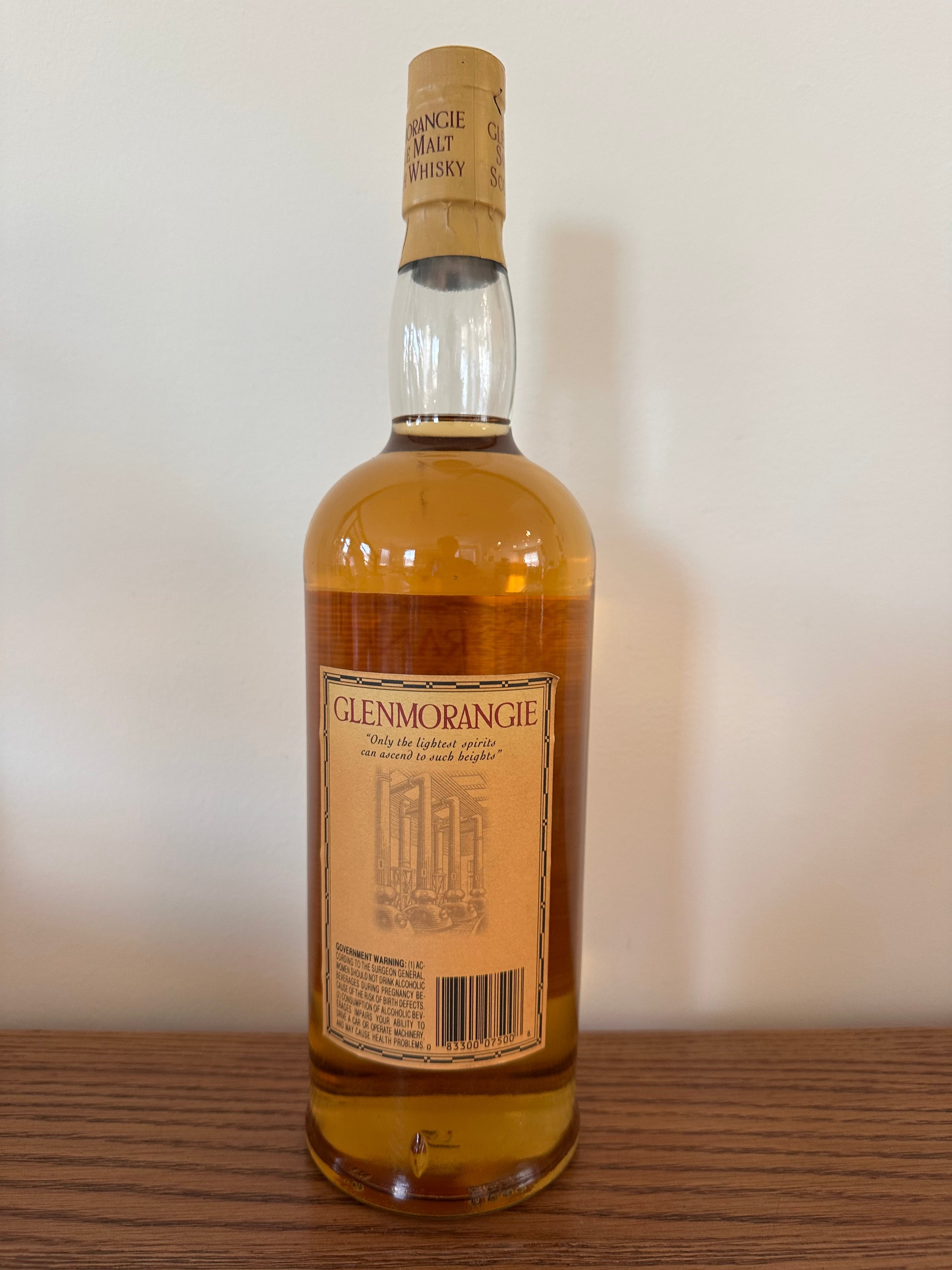 Glenmorangie 10 Year Old Single Malt Scotch Whisky (2000's Bottling) 1 Liter