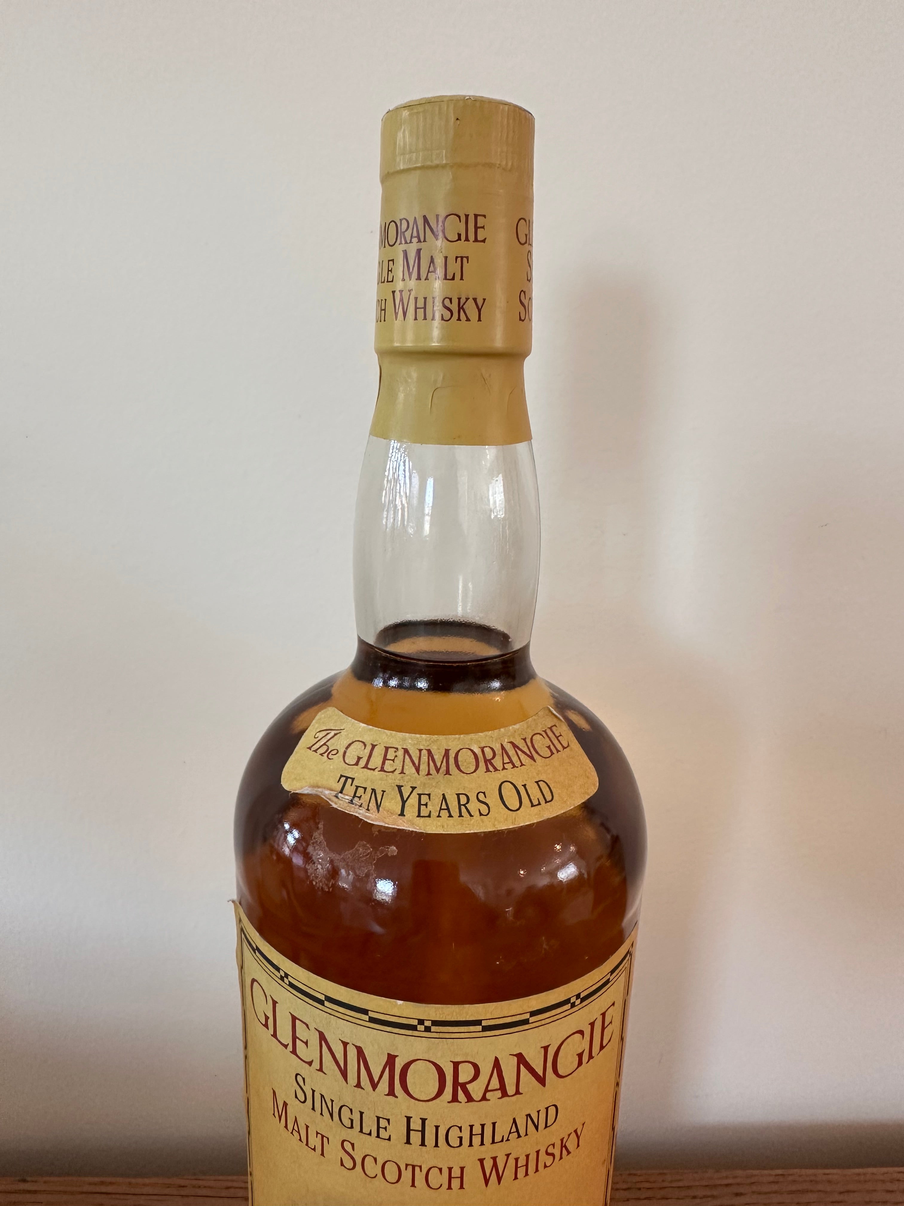 Glenmorangie 10 Year Old Single Malt Scotch Whisky (2000's Bottling) 1 Liter