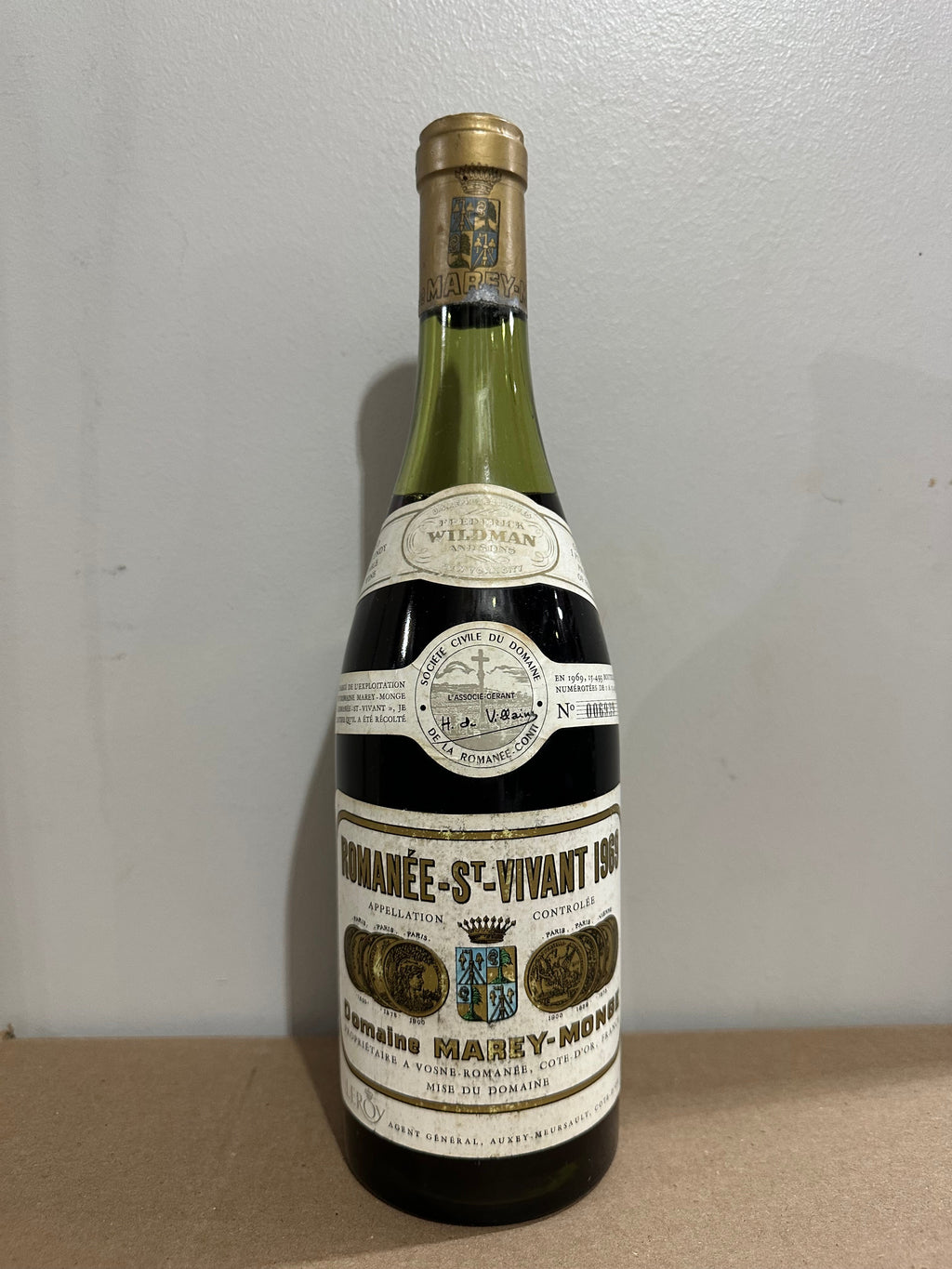 1969 Domaine de la Romanee Conti Romanee Saint Vivant Grand Cru 750ml