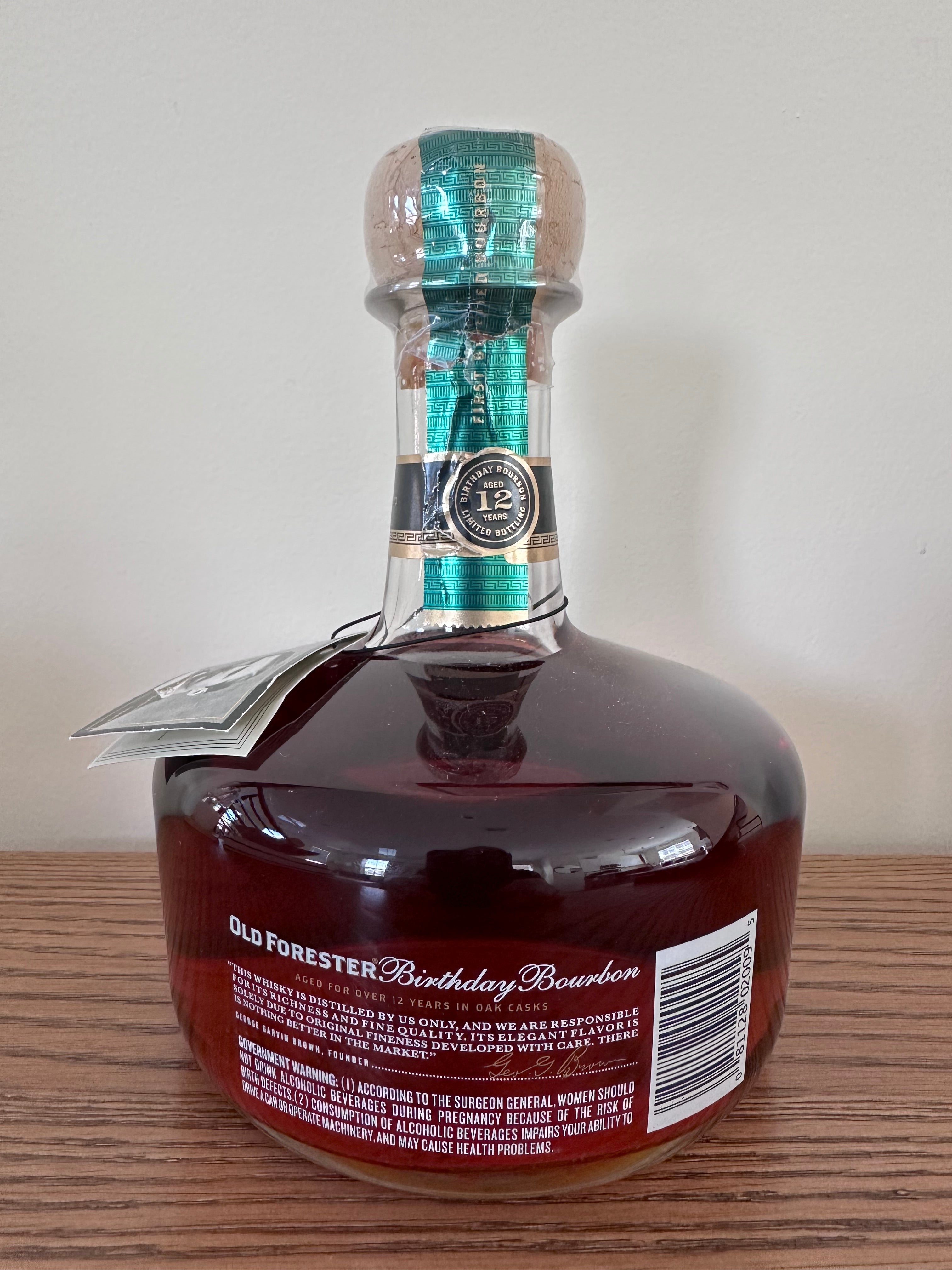 2014 Old Forester Birthday Bourbon 12 Year old Kentucky Straight Bourbon Whiskey 750ml