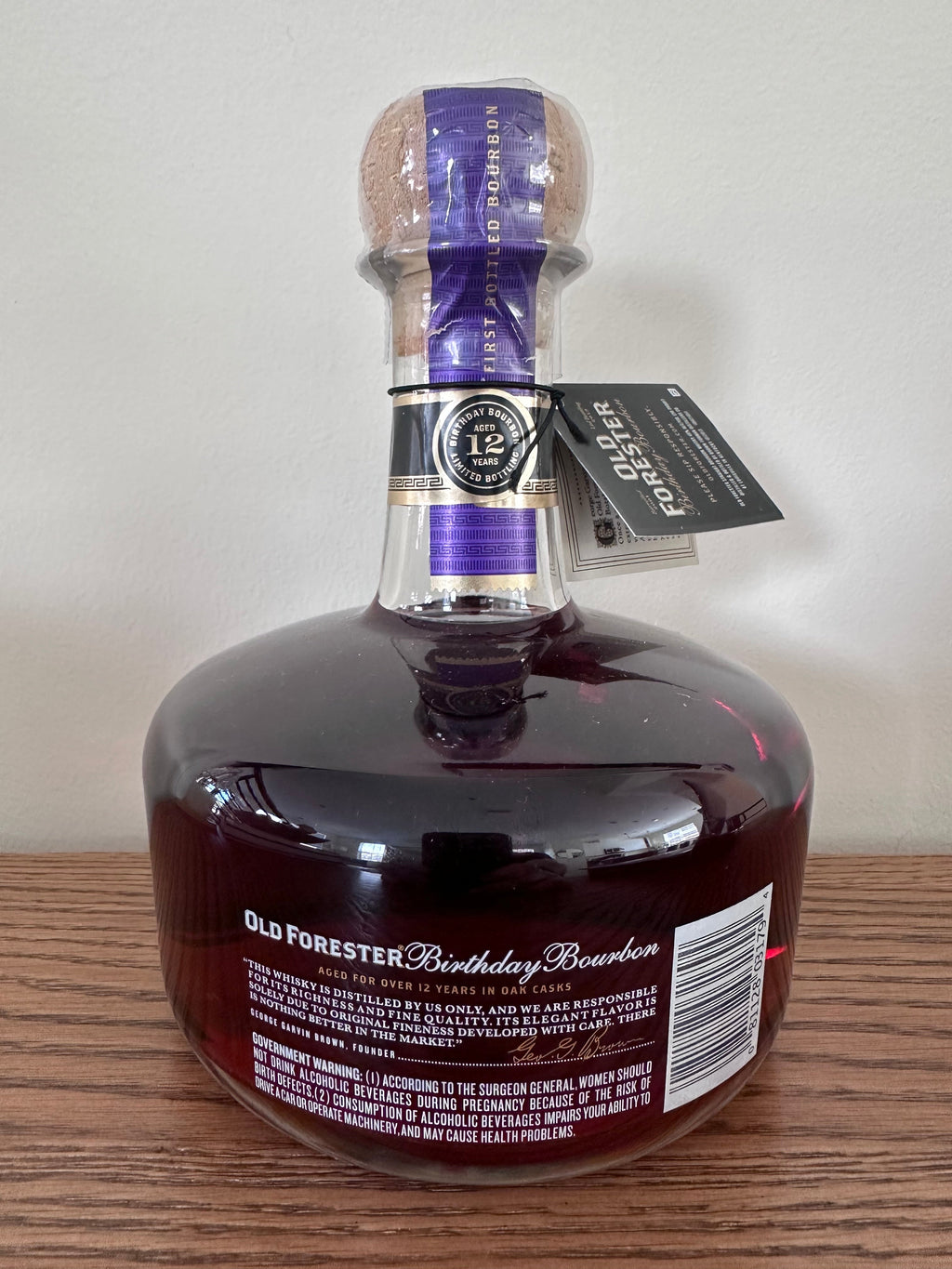 2013 Old Forester Birthday Bourbon 12 Year Old Kentucky Straight Bourbon Whiskey 750ml