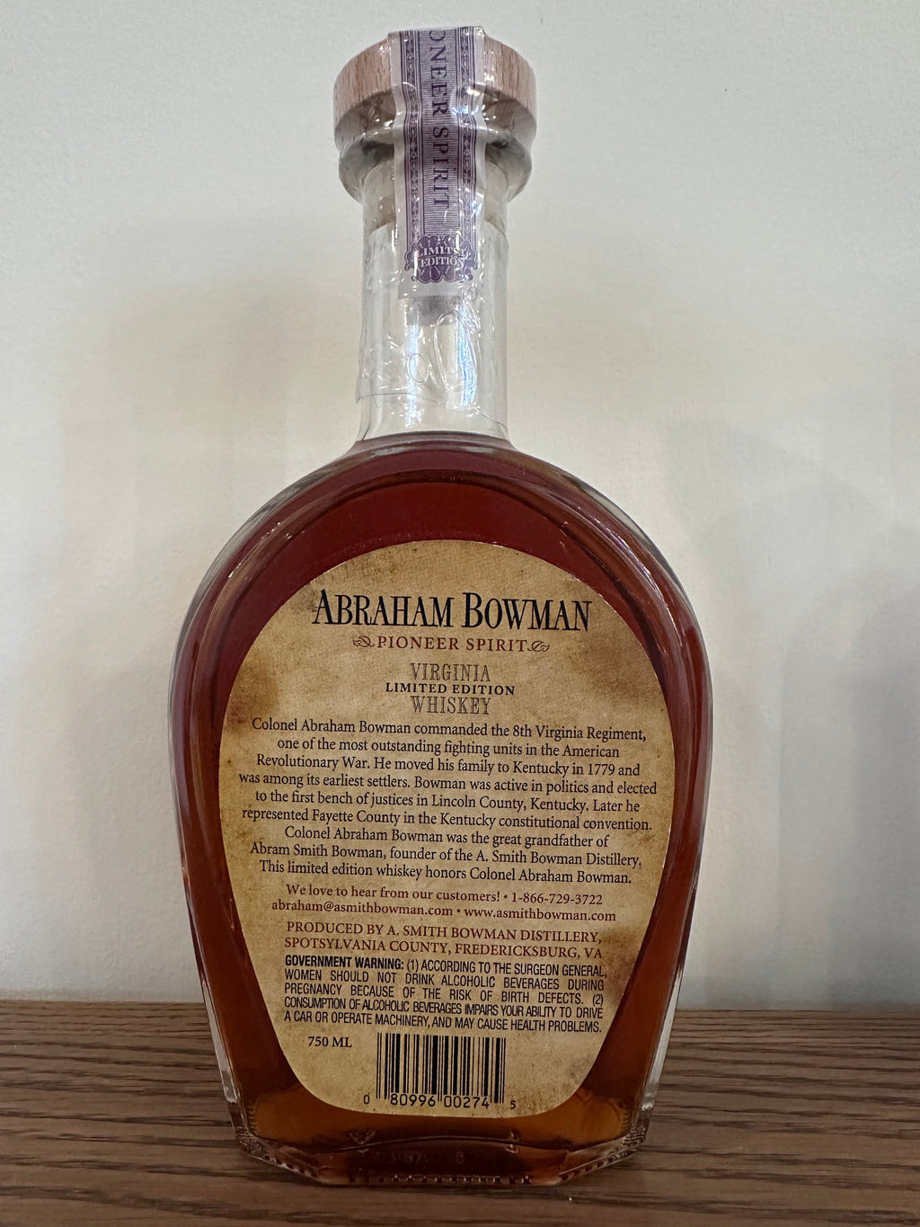 Abraham Bowman Rum Finished Bourbon 2021