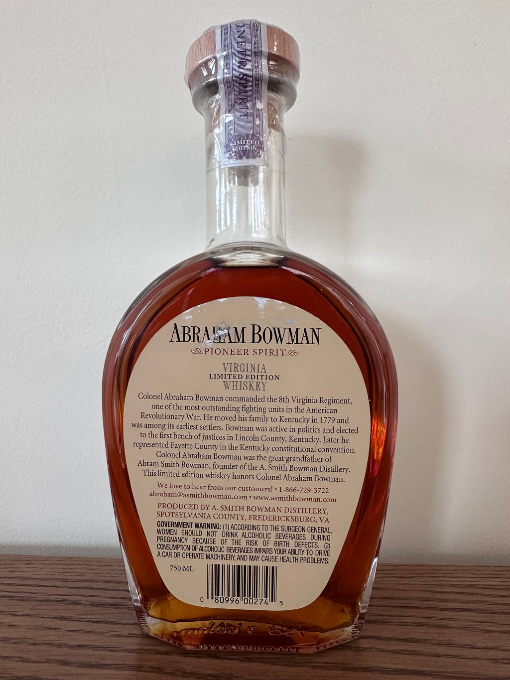 Abraham Bowman Port Finished 2012