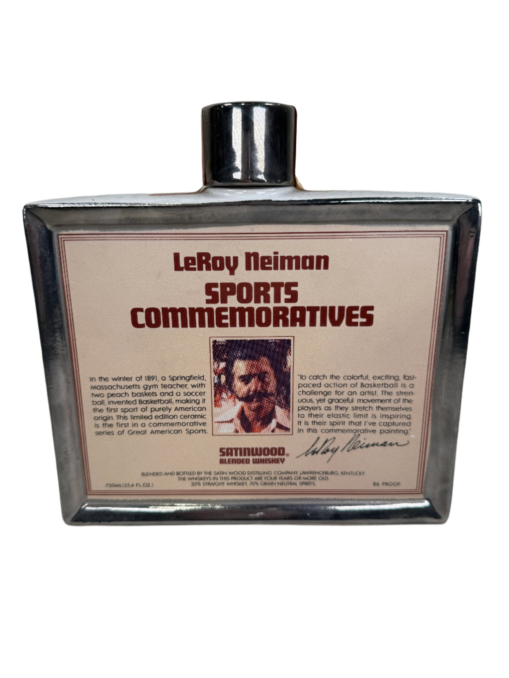 1979 LeRoy Neiman Sports Commemoratives Decanter Blended Whiskey 750ml