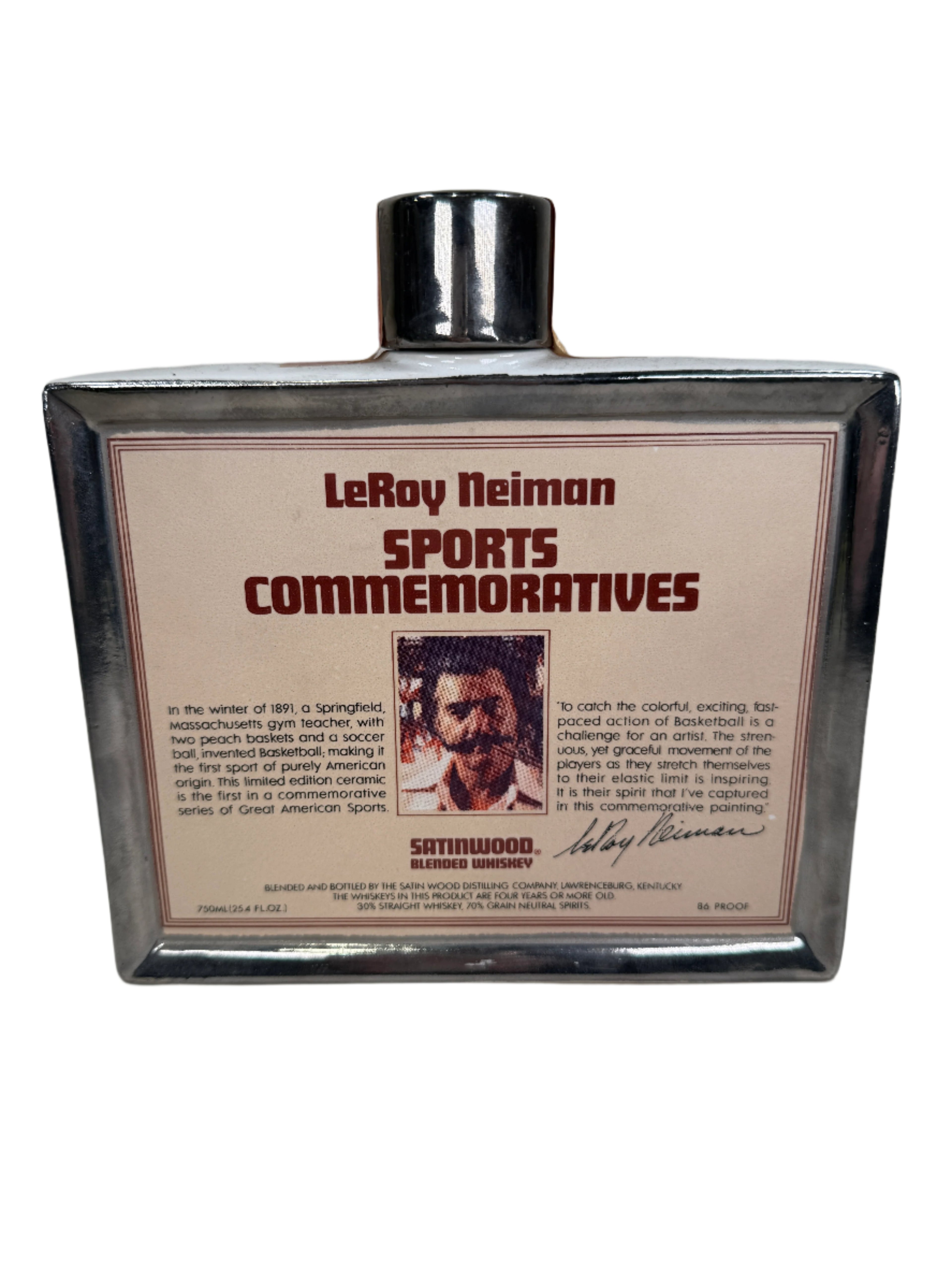 1979 LeRoy Neiman Sports Commemoratives Decanter Blended Whiskey 750ml