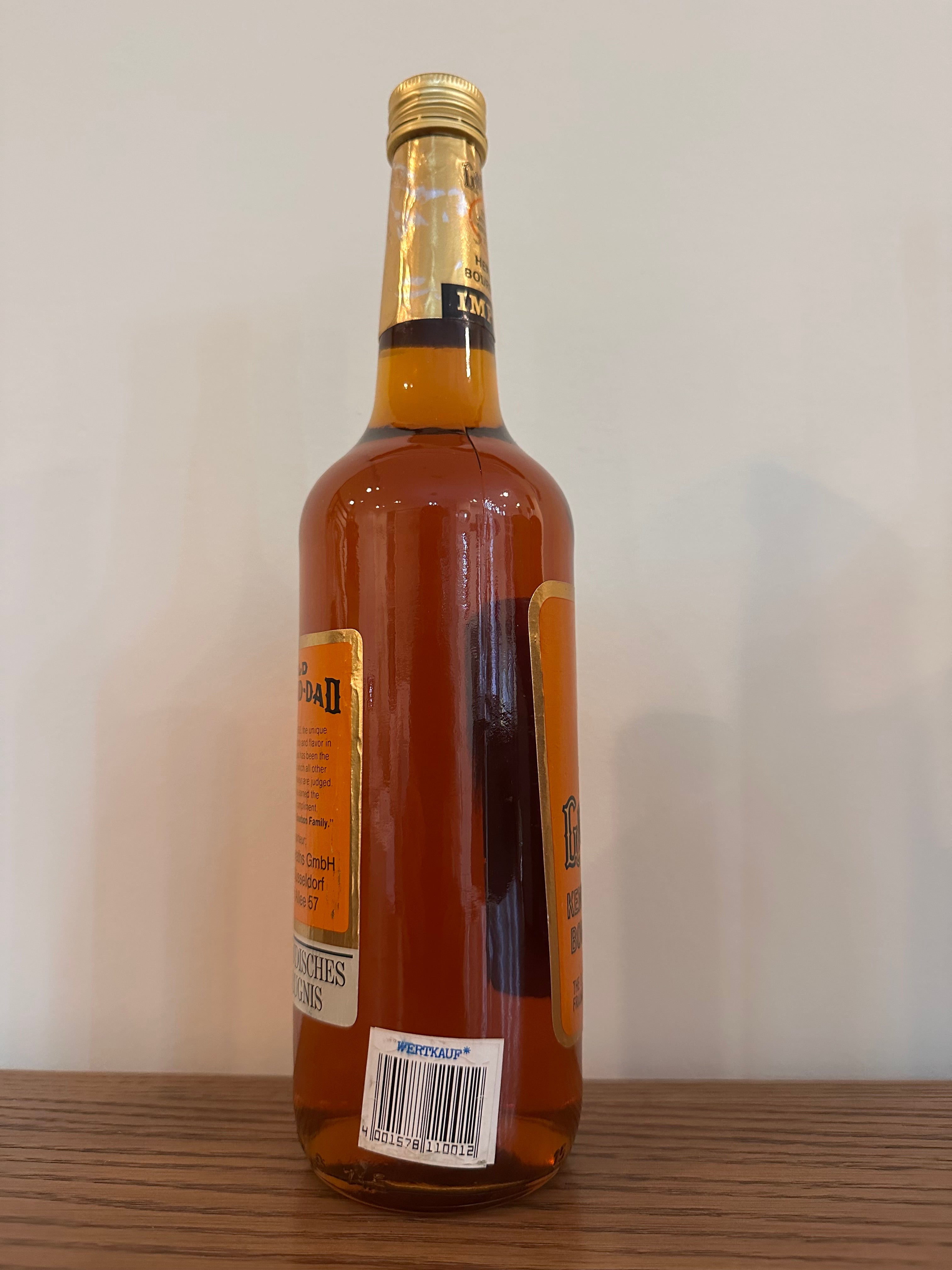 Antique Old Grand-Dad Kentucky Straight Bourbon Whiskey 80 Proof 700ml German Export