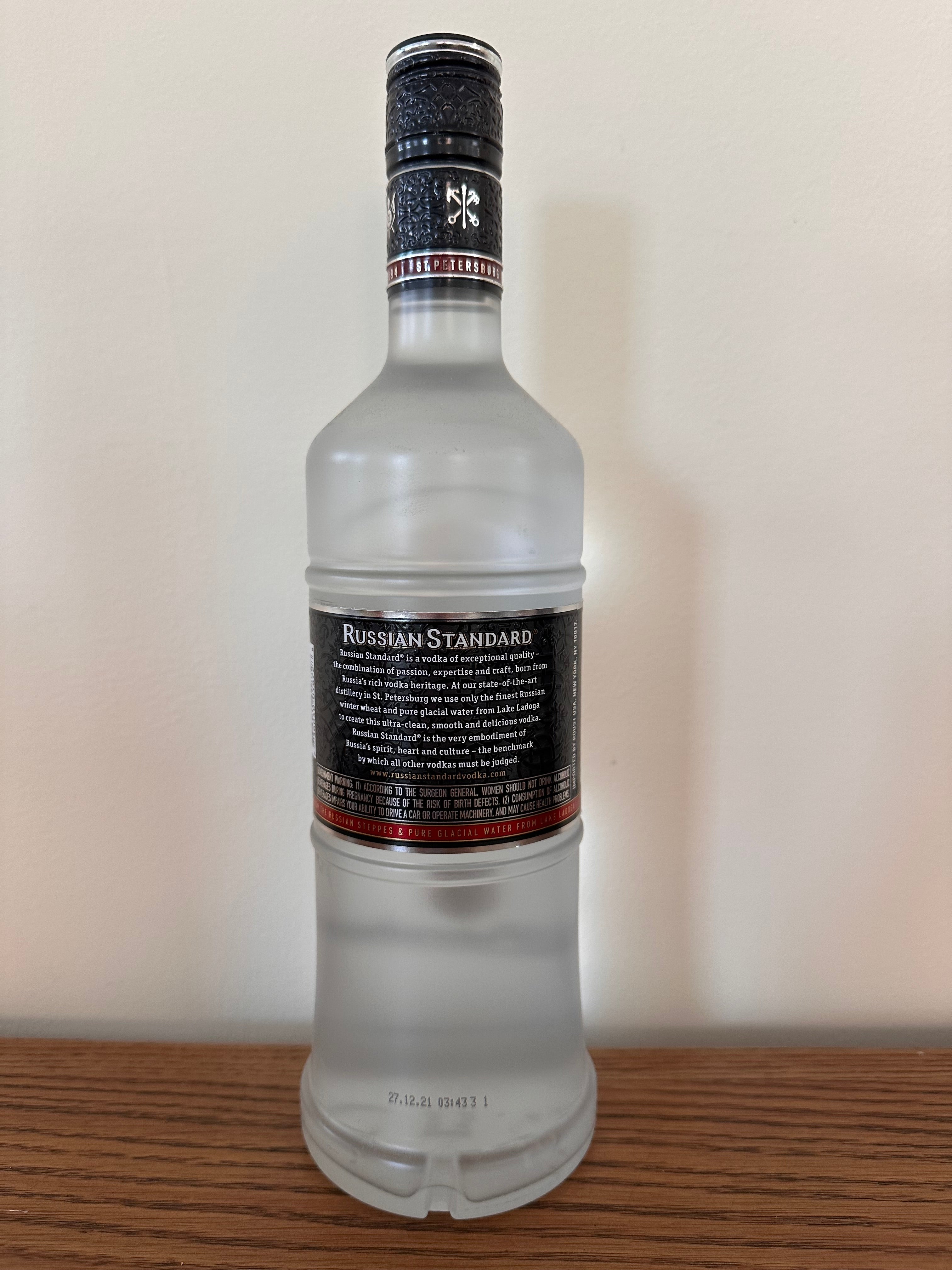 Russian Standard Original Vodka 750ml