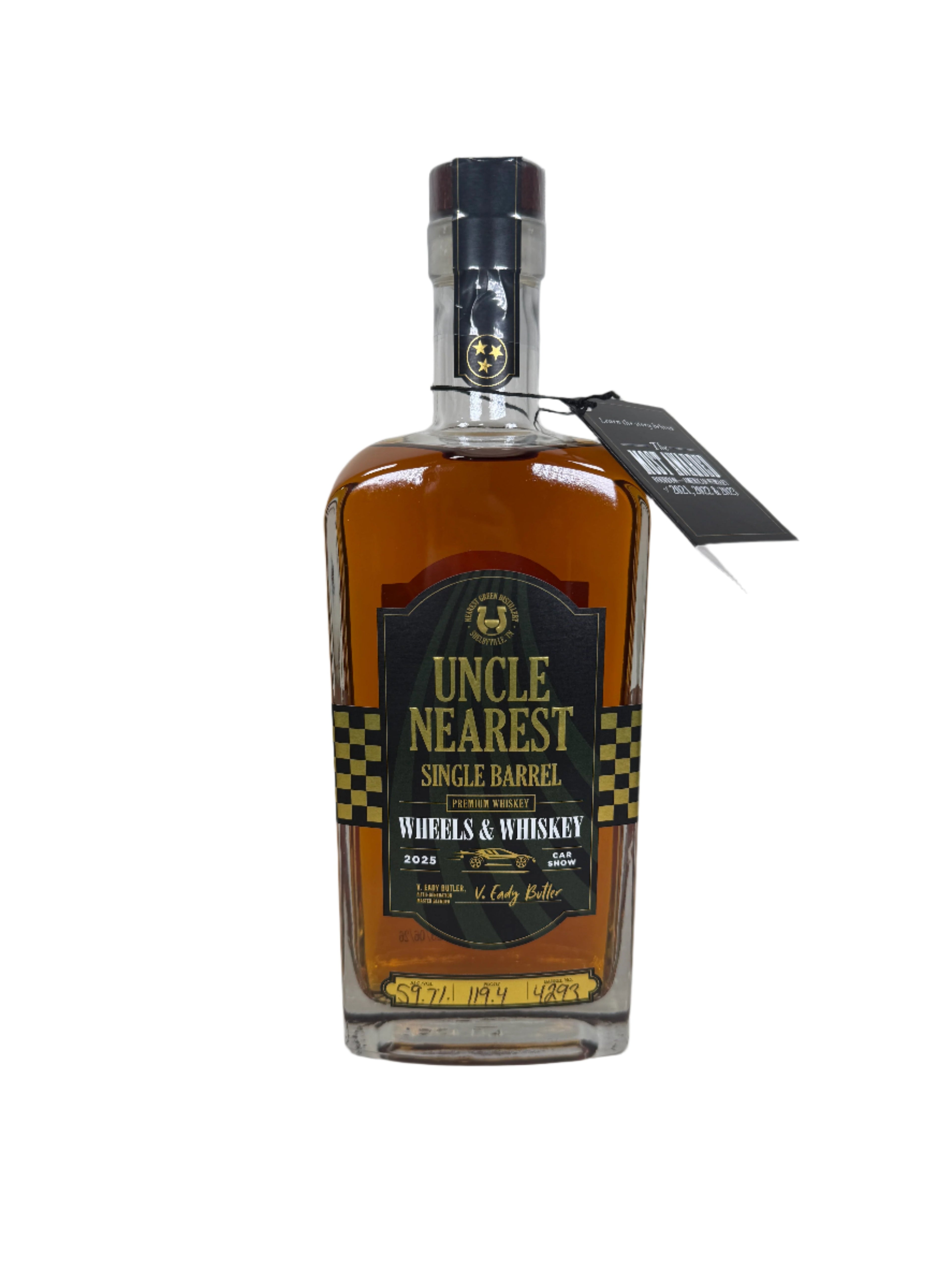 Uncle Nearest Single Barrel Wheels & Whiskey Tennessee Whiskey 750ml