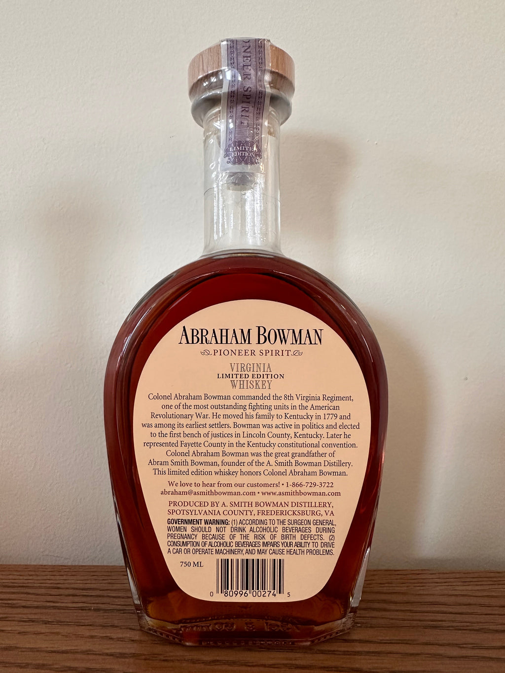 Abraham Bowman Twice Finished Whiskey (2019)