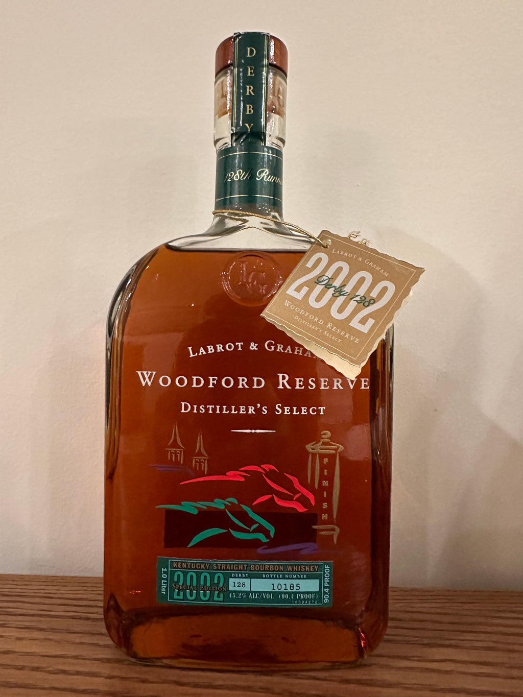 Woodford Reserve 2002 Kentucky Derby Edition #128 Straight Bourbon Whiskey 1L