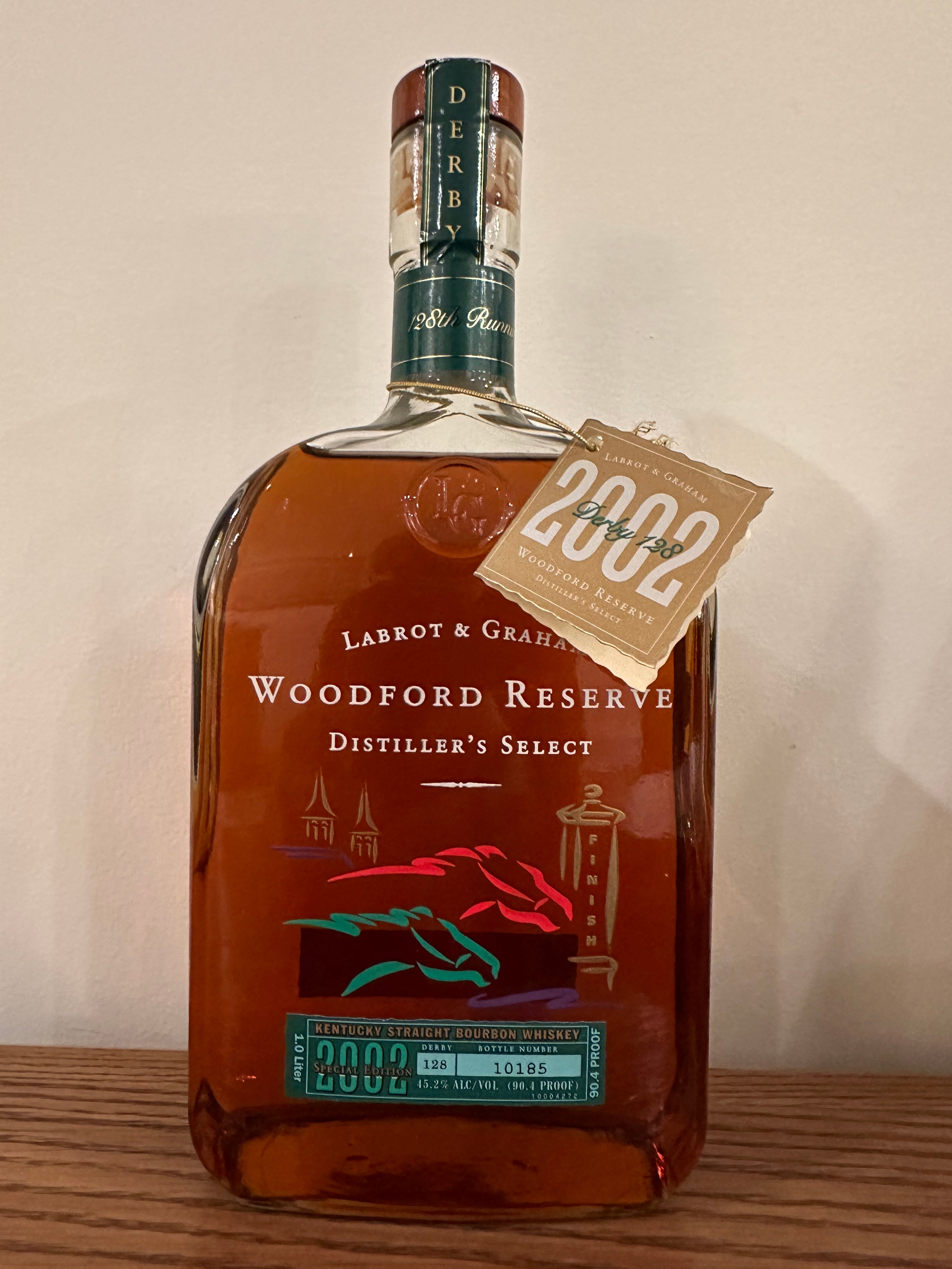 Woodford Reserve 2002 Kentucky Derby Edition #128 Straight Bourbon Whiskey 1L