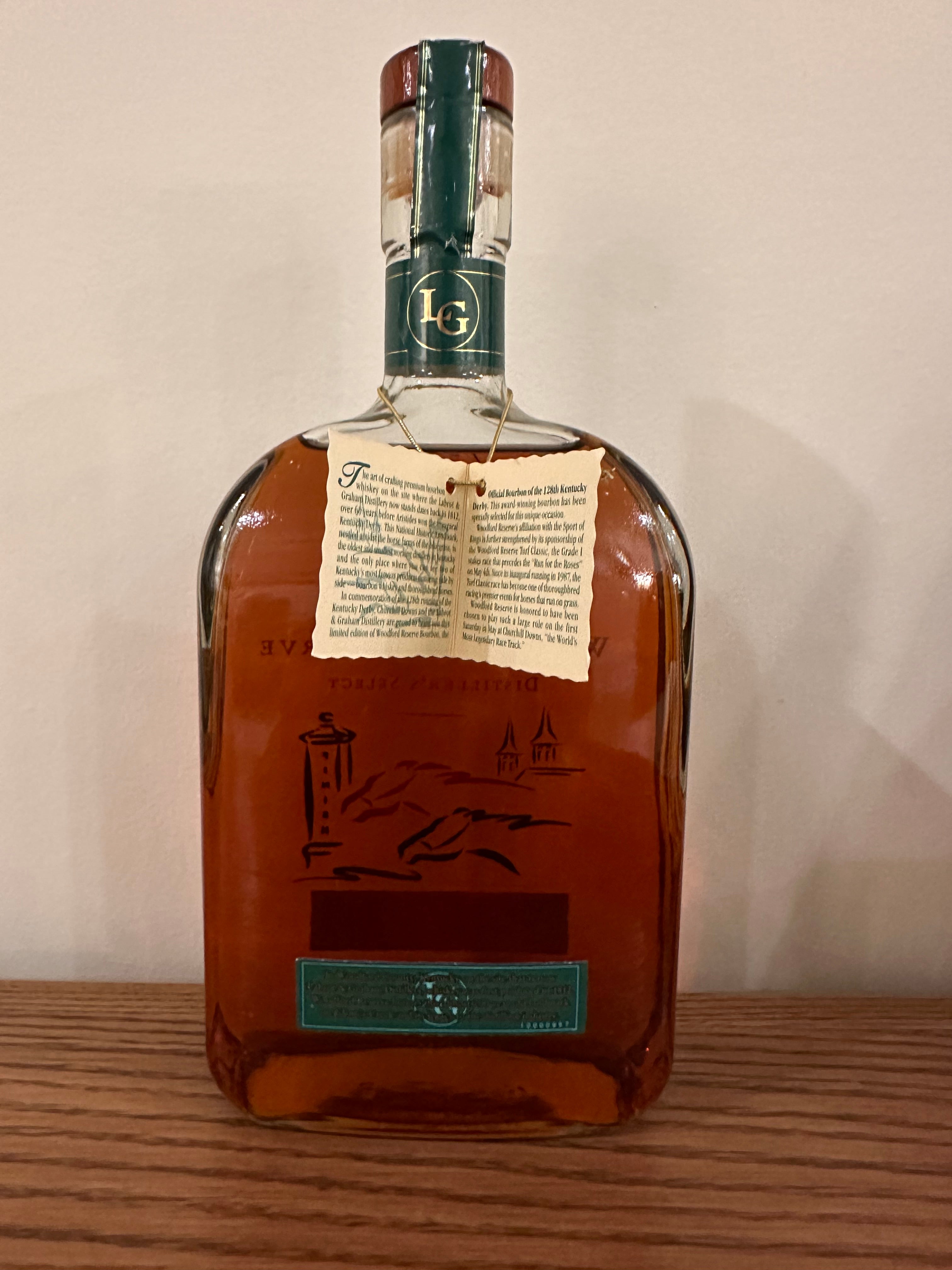 Woodford Reserve 2002 Kentucky Derby Edition #128 Straight Bourbon Whiskey 1L