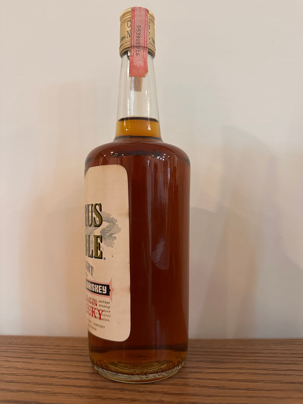 Cyrus Noble Straight Bourbon Whiskey 1973