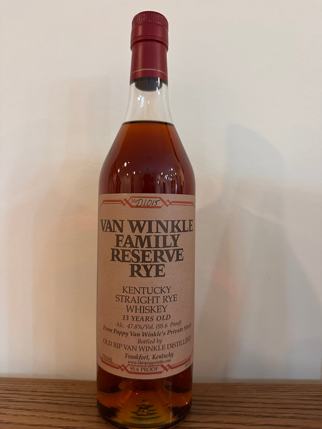 2013 Old Rip Van Winkle 'Pappy Van Winkle's Family Reserve' 13 Year Old Kentucky Straight Rye Whiskey