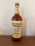 Mattingly & Moore Straight Bourbon Whiskey 1.0Lt (1988)