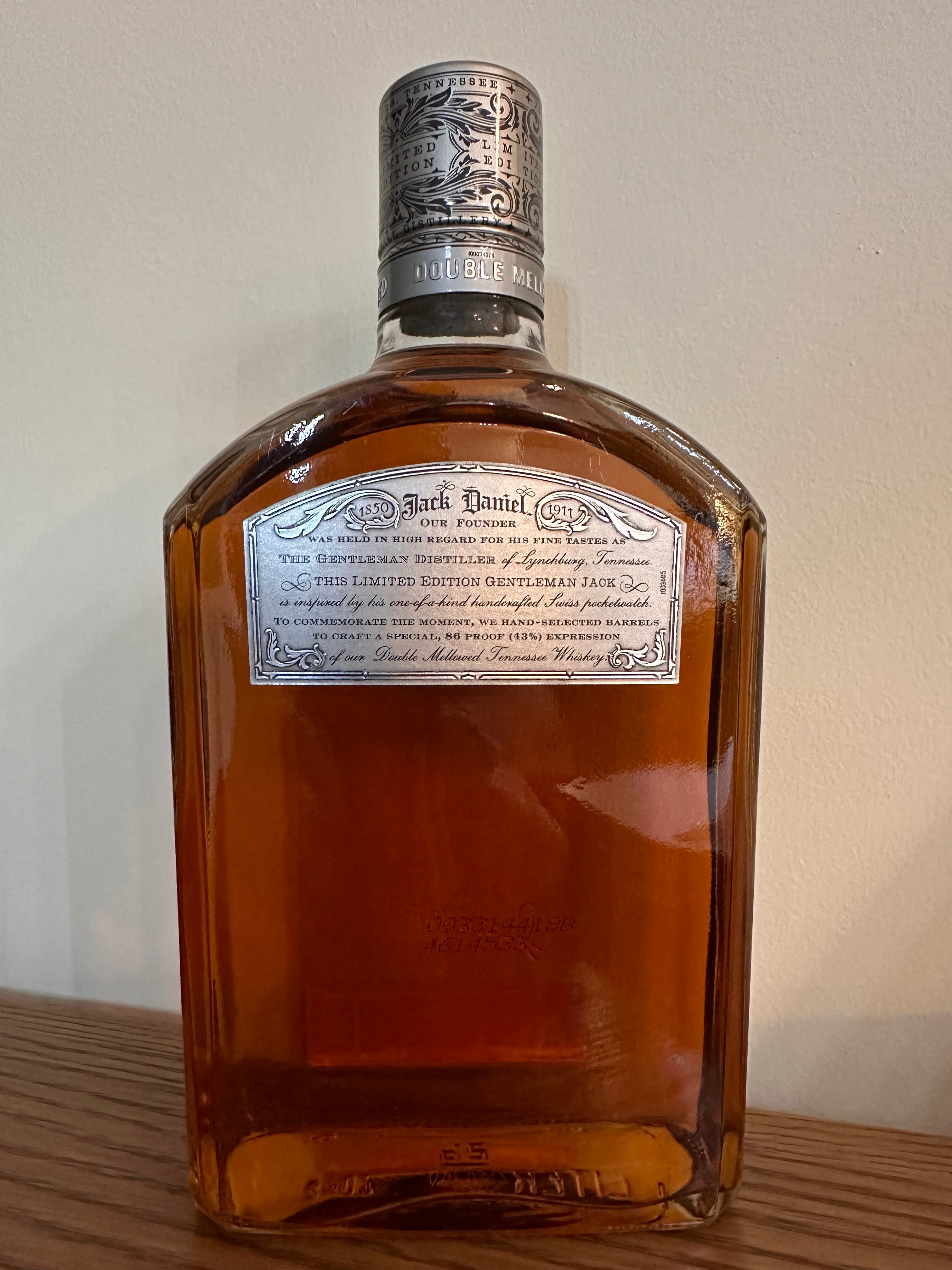 Jack Daniels Gentleman Jack Timepiece Limited Edition 1lt