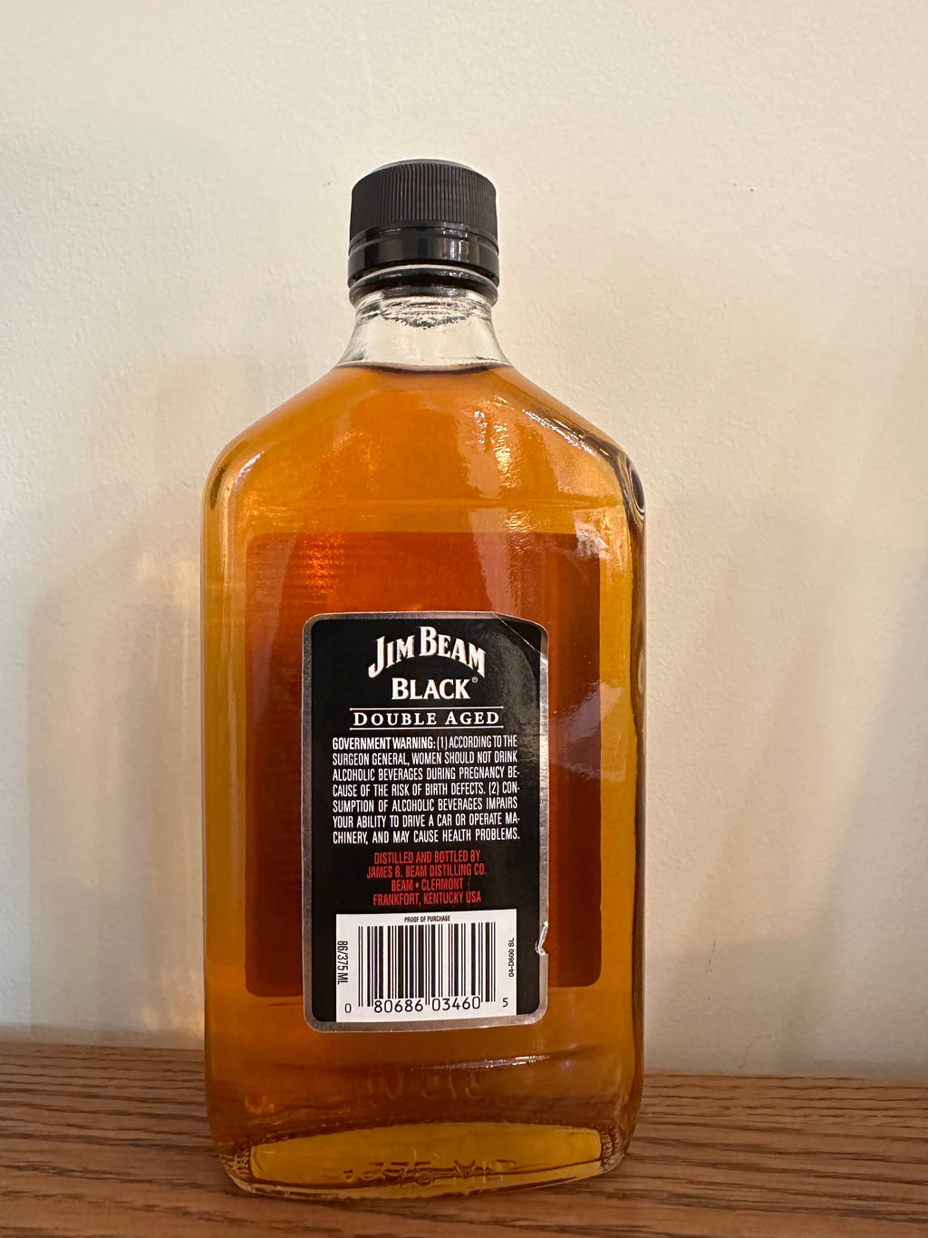 Jim Beam Black Doubled Aged 8 Year Old Bourbon Whiskey 375ml