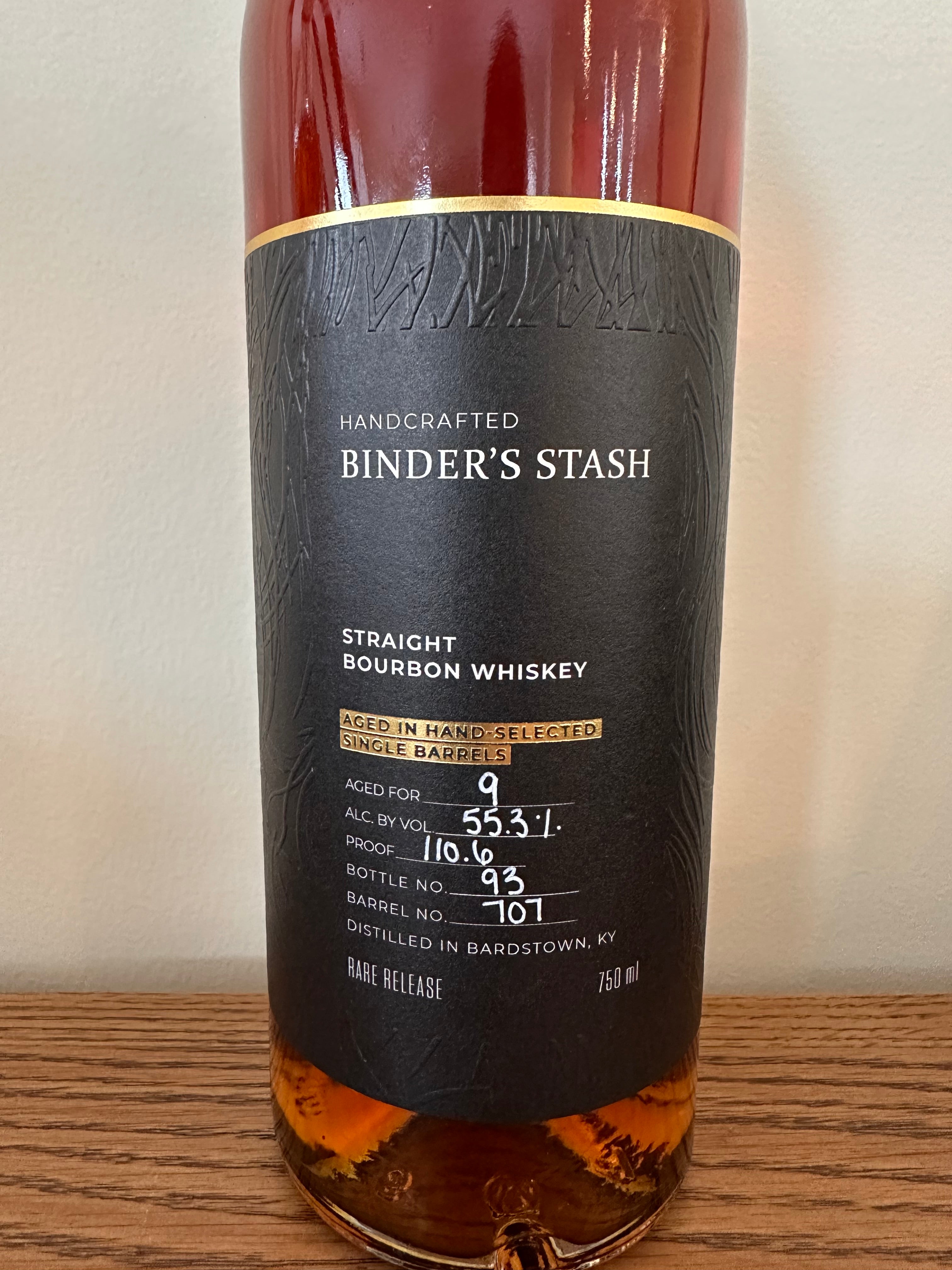 Binder's Stash Bourbon Bonanza 2025 9 Year Old Bourbon Whiskey 750ml