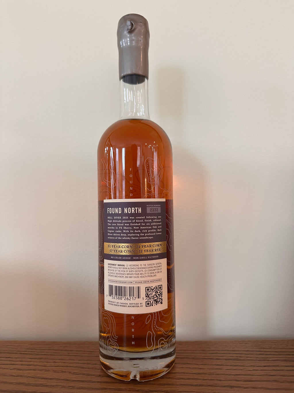 2025 Found North Hell Diver 17 Year Old Whisky 750ml