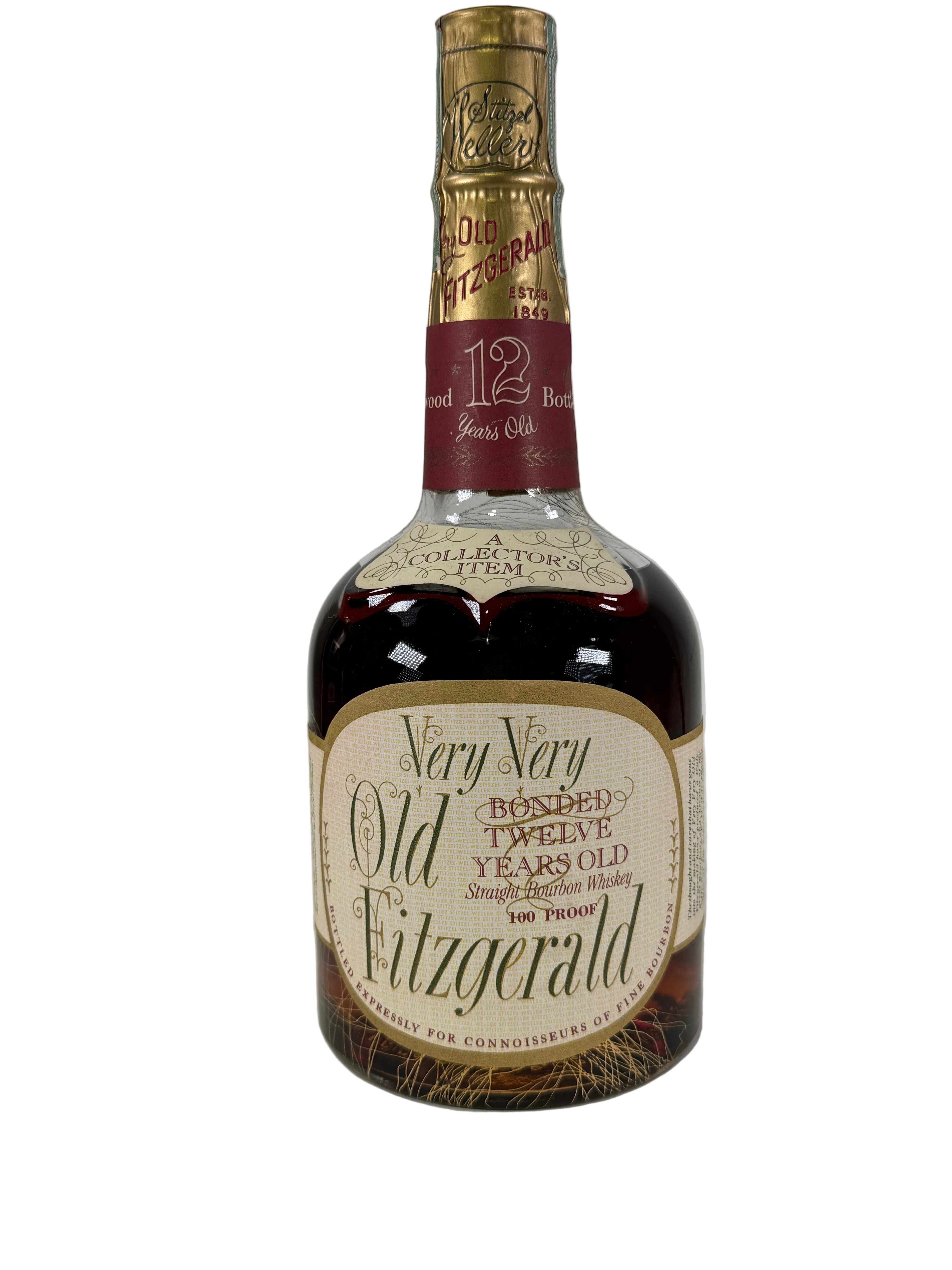 1959 Very Very Old Fitzgerald Gold Vein Bonded 12 Year Old Bourbon Whiskey 4/5 Quart
