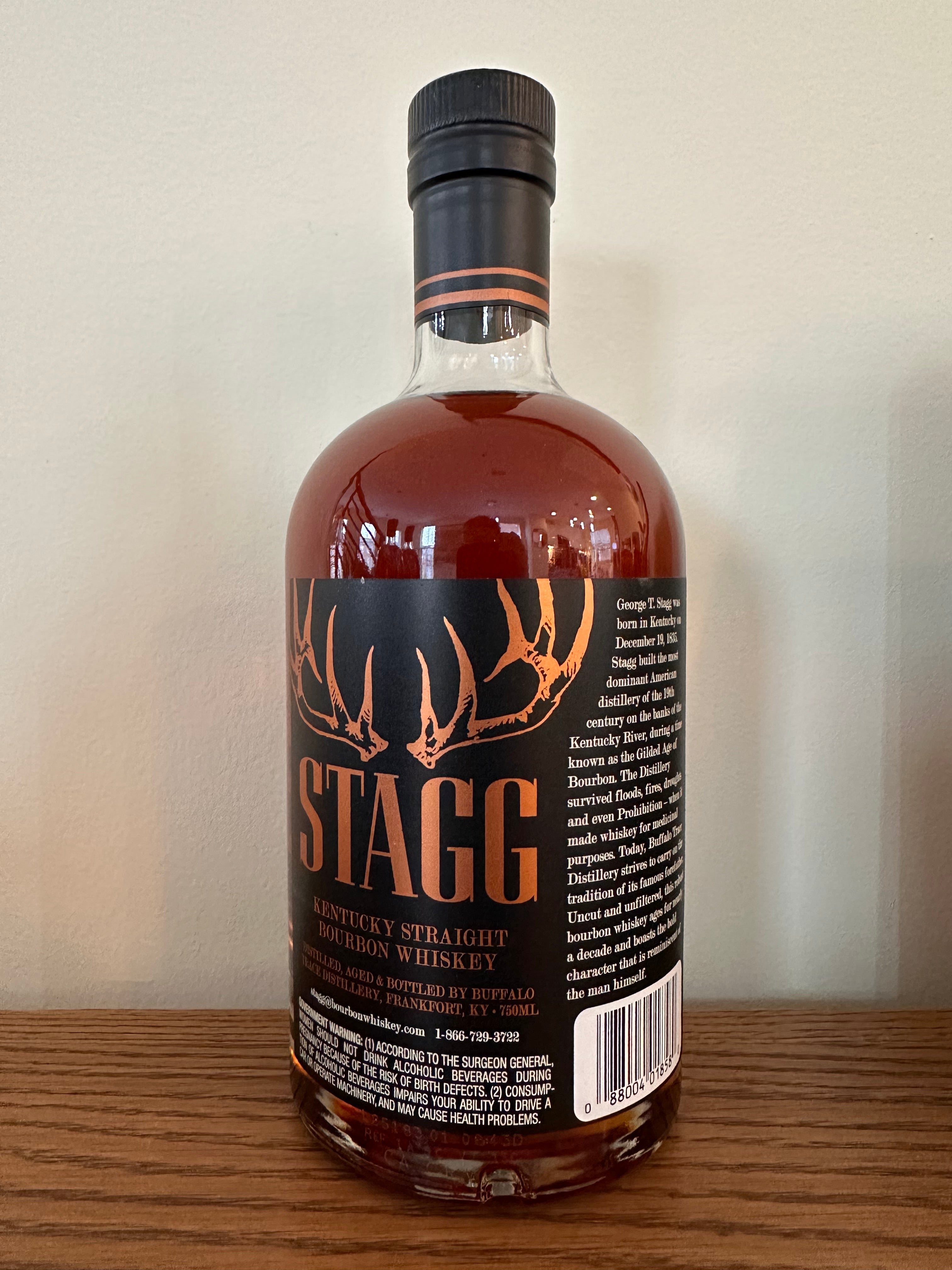Stagg Kentucky Straight Bourbon Whiskey Batch 25B 126.9 Proof 750mL