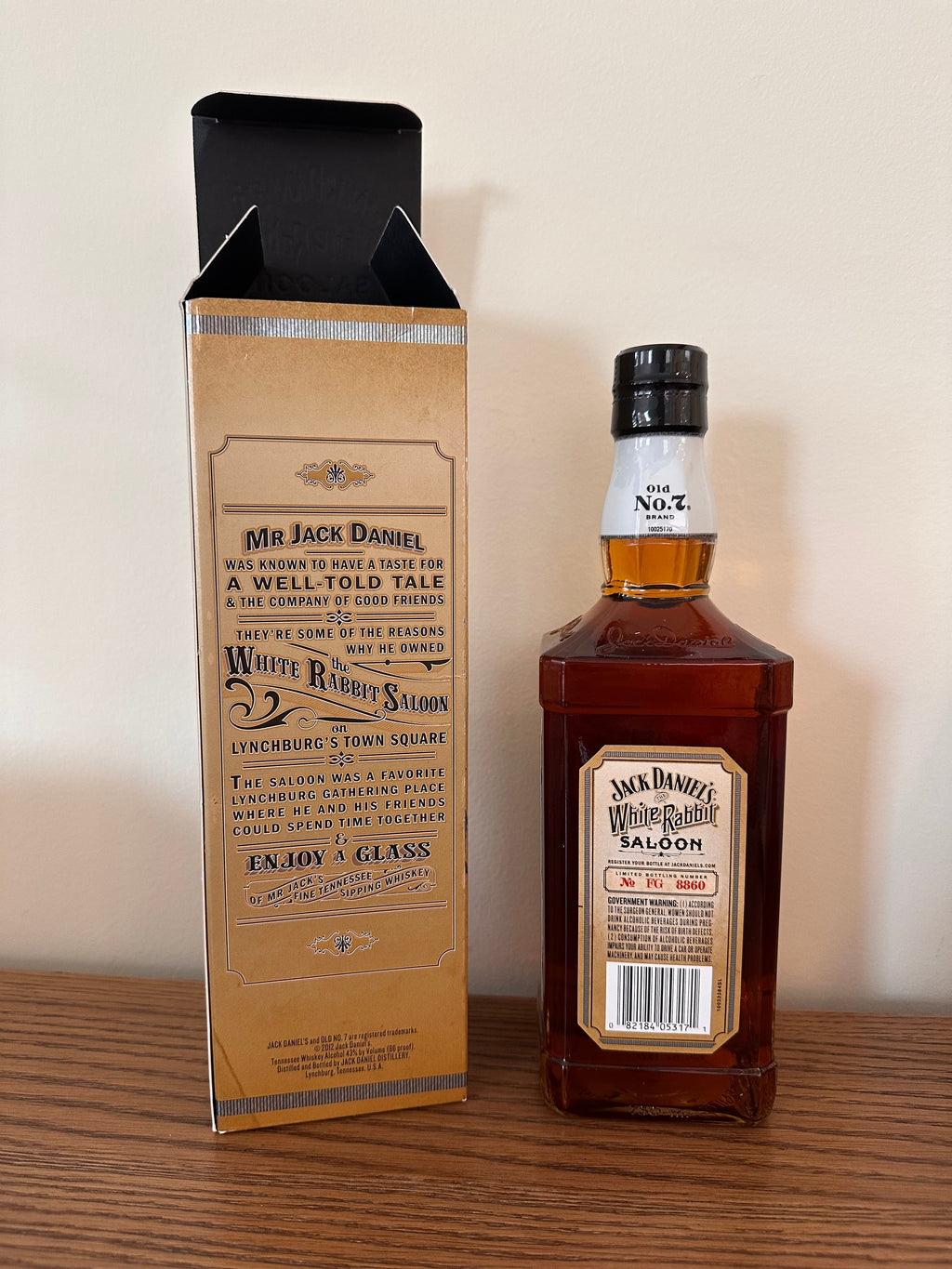 Jack Daniel's White Rabbit Saloon 120th Anniversary Limited Edition Sour Mash Whiskey 750ml