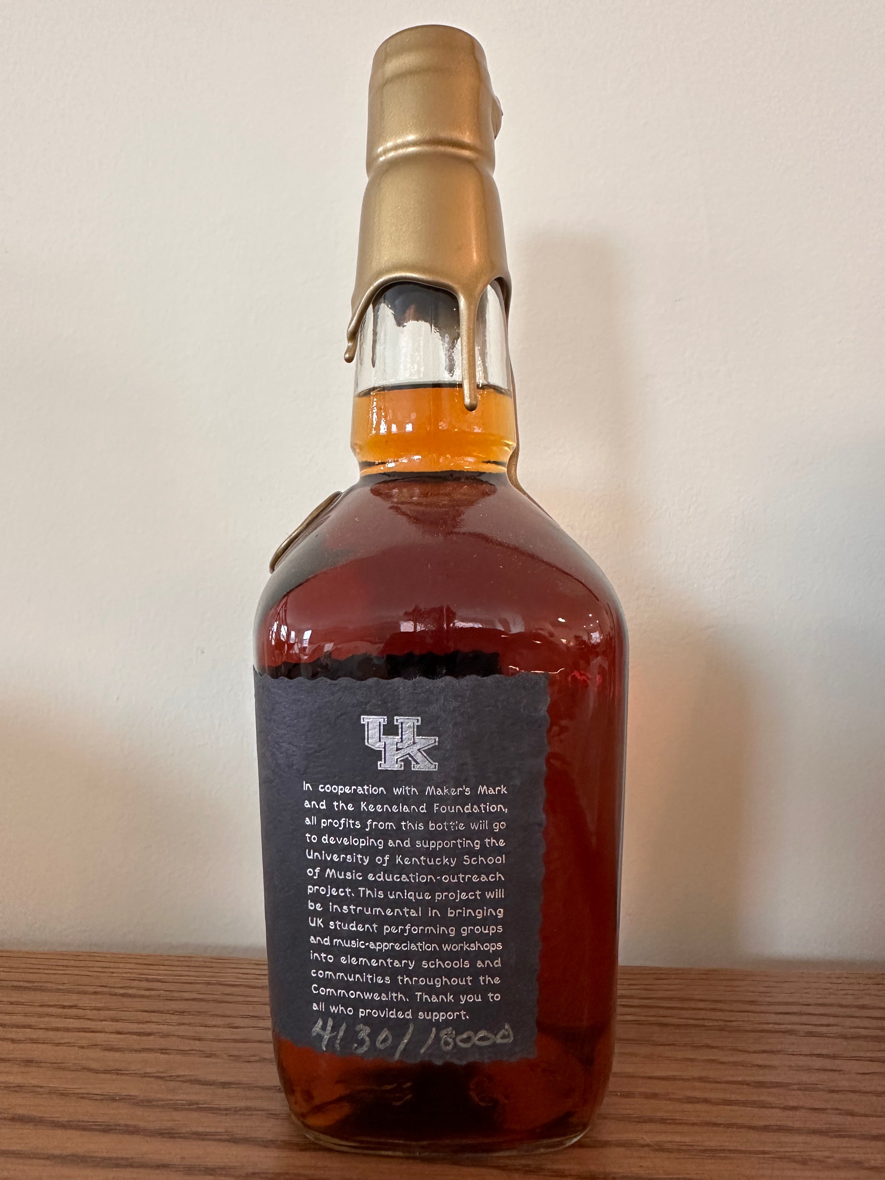 2011 Maker's Mark Keeneland 75th Anniversary Kentucky Straight Bourbon Whisky 1Lt