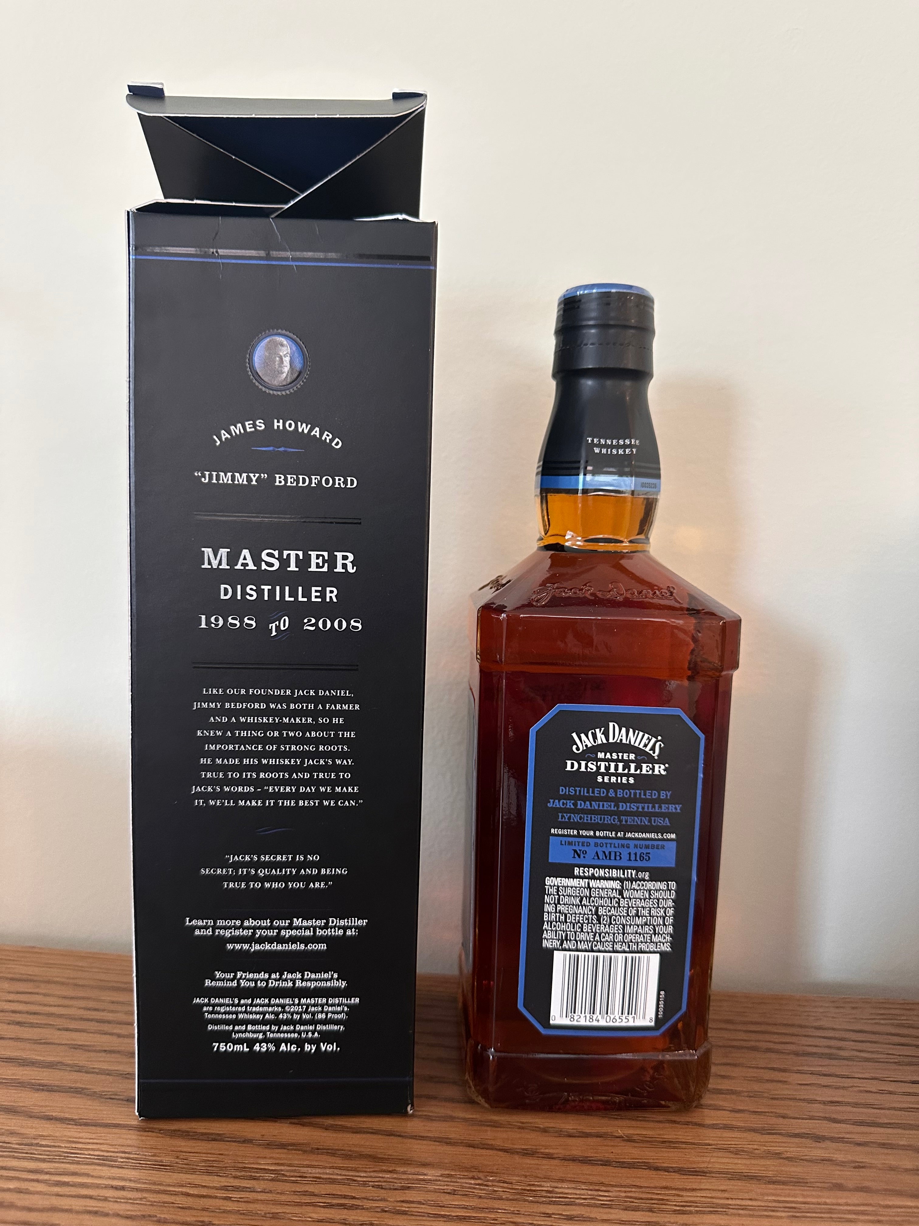 Jack Daniel's Master Distiller Series Limited Edition No. 6 Jimmy Bedford Tennessee Whiskey 750ml