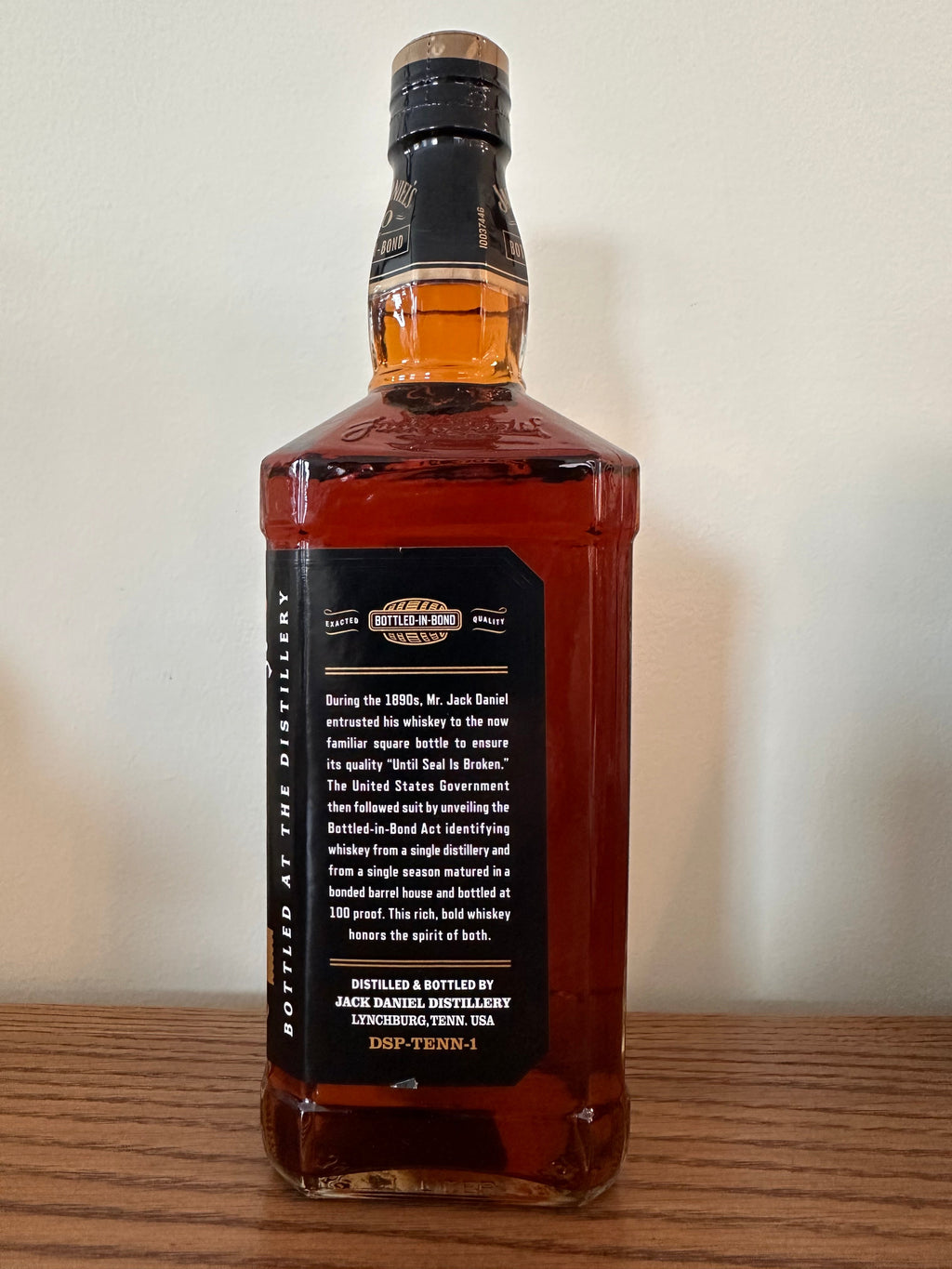 Jack Daniel's Bottled-In-Bond 100 Proof Tennessee Whiskey 1L