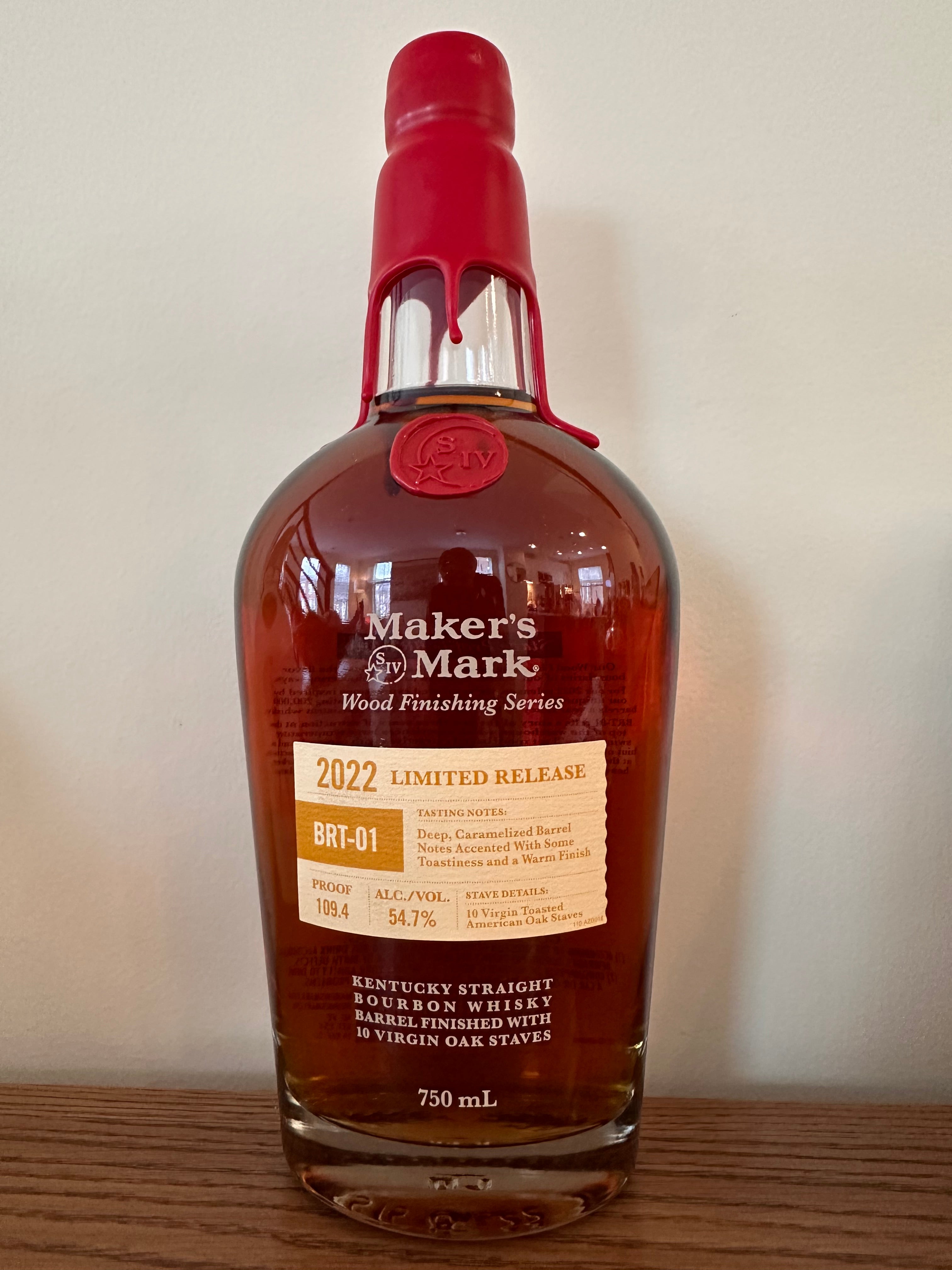 2022 Maker's Mark BRT-01 Wood Finishing Series Limited Release Kentucky Straight Bourbon Whisky 750ml